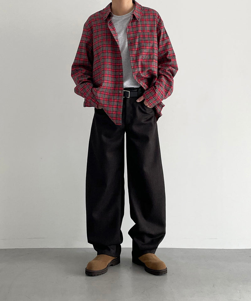 sefr Nasedo trouser "DARK BROWN"