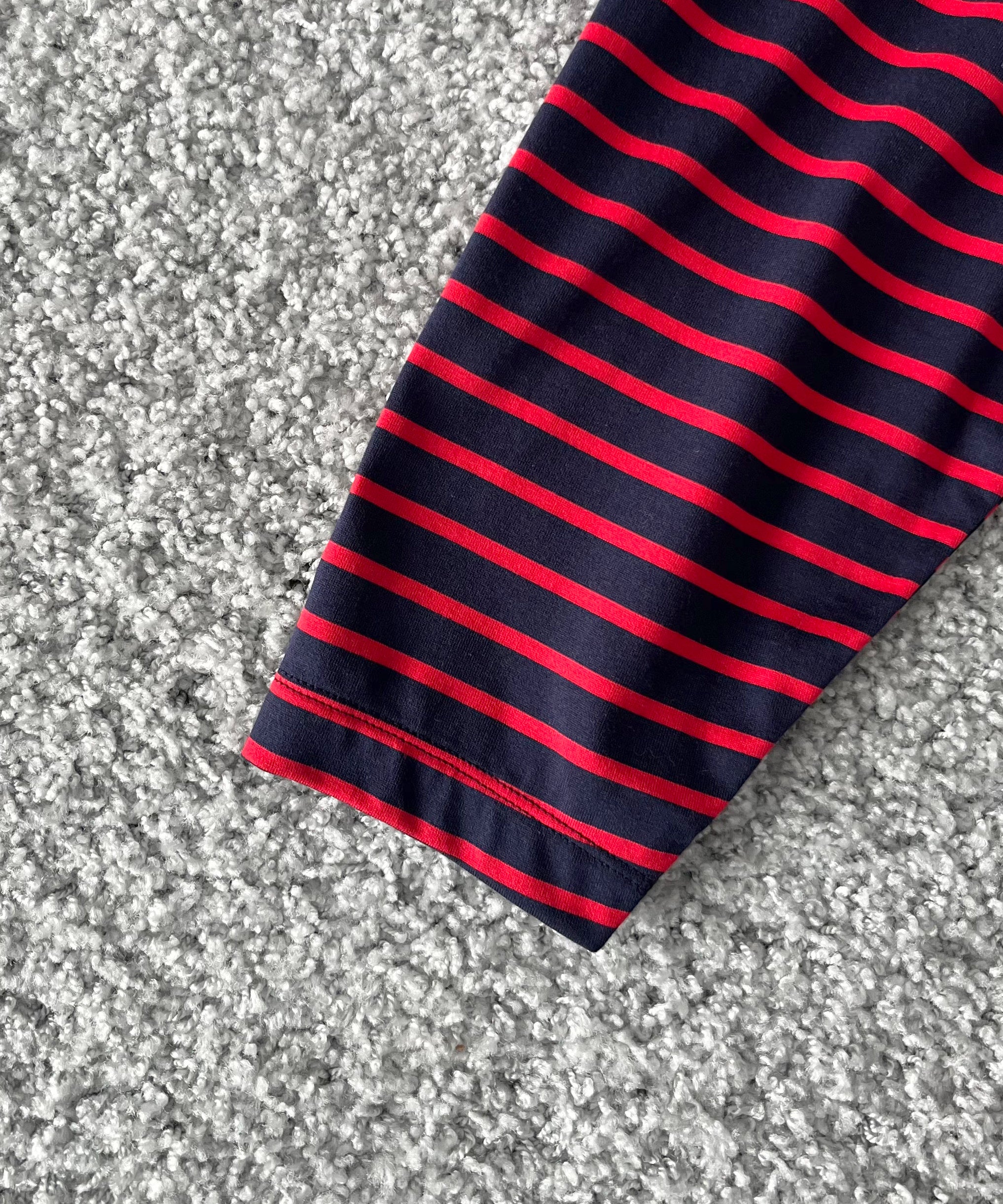 VOAAOV Border l/s tee "NAVY / RED"