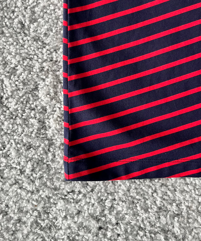 VOAAOV Border l/s tee "NAVY / RED"