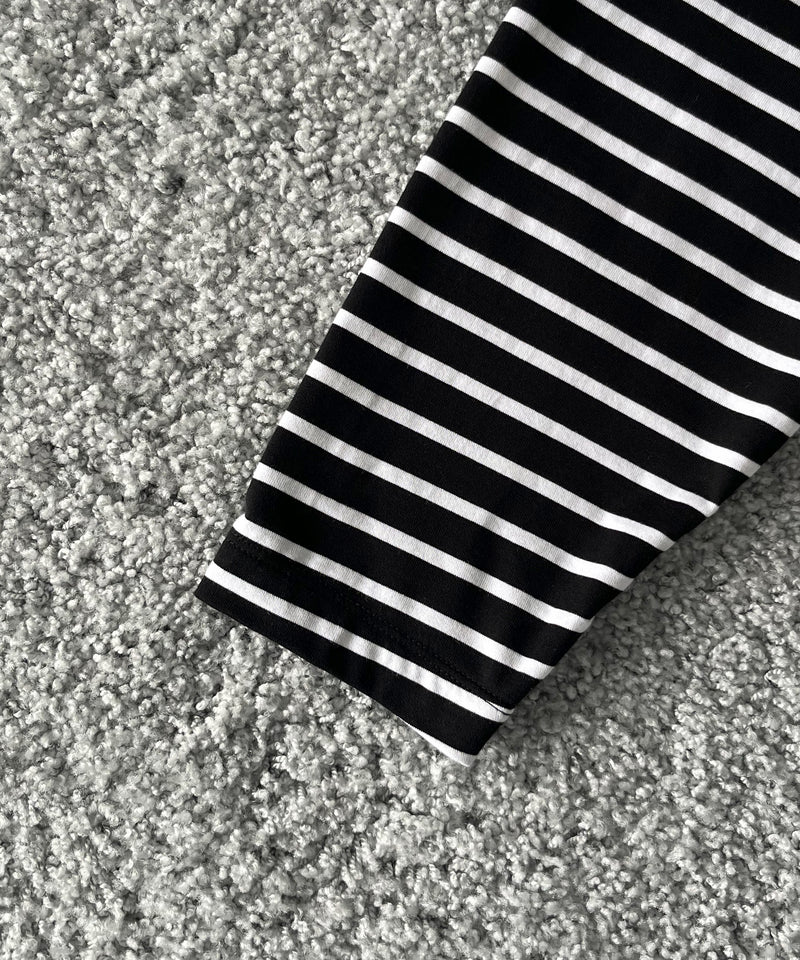 VOAAOV Border l/s tee "BLACK / WHITE"