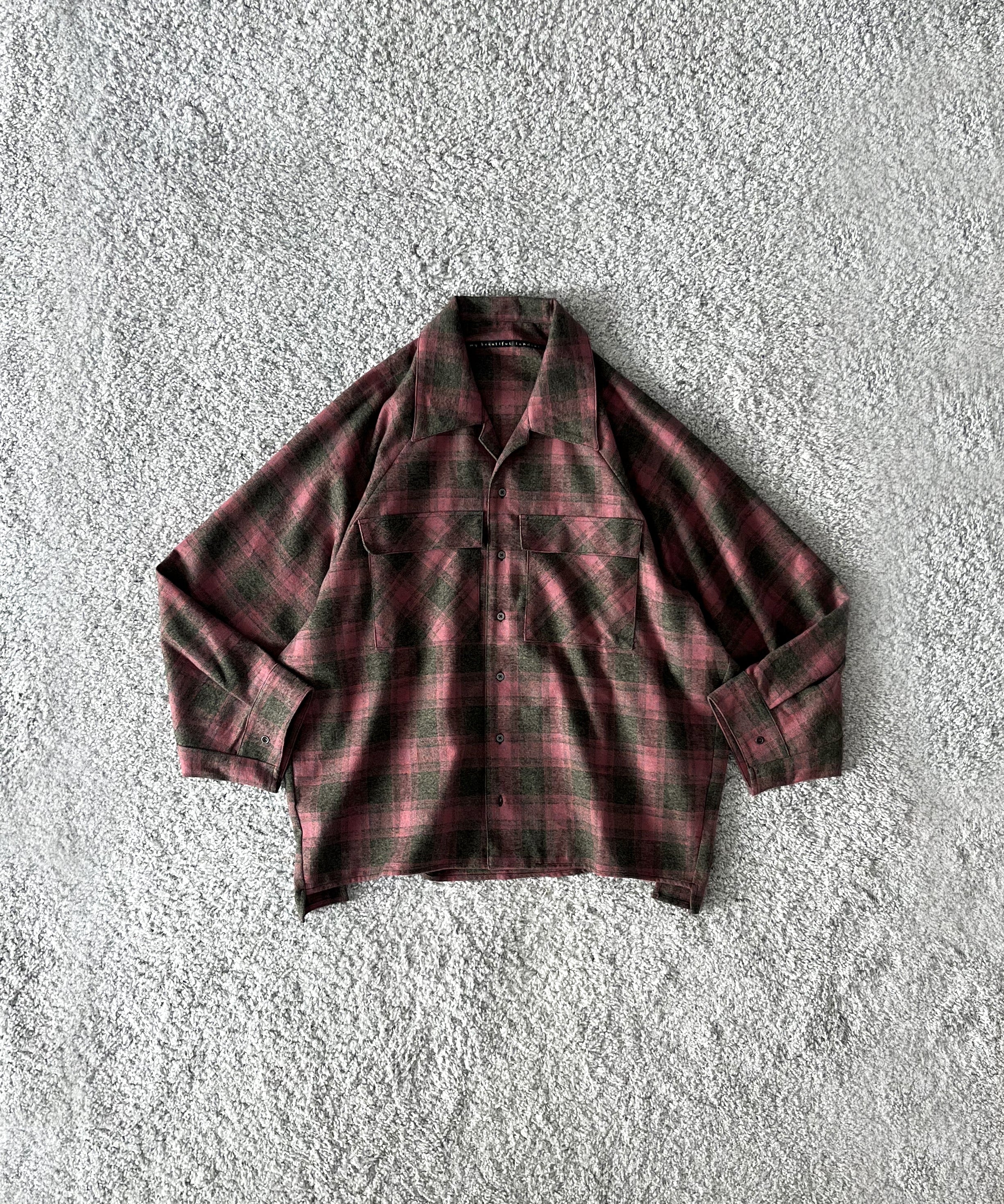 my beautiful landlet O/c check shirt "PINK"