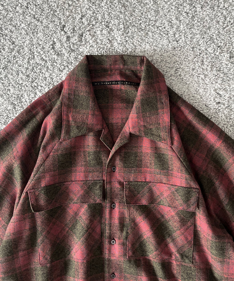 my beautiful landlet O/c check shirt "PINK"