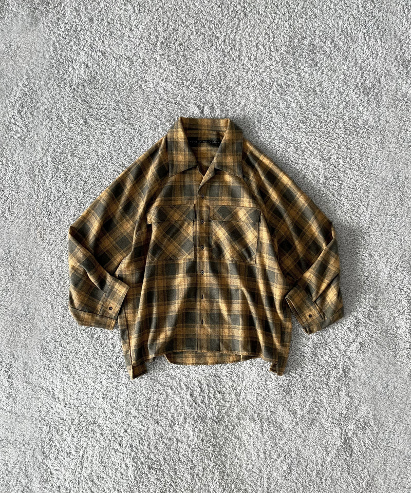 my beautiful landlet O/c check shirt "YELLOW"
