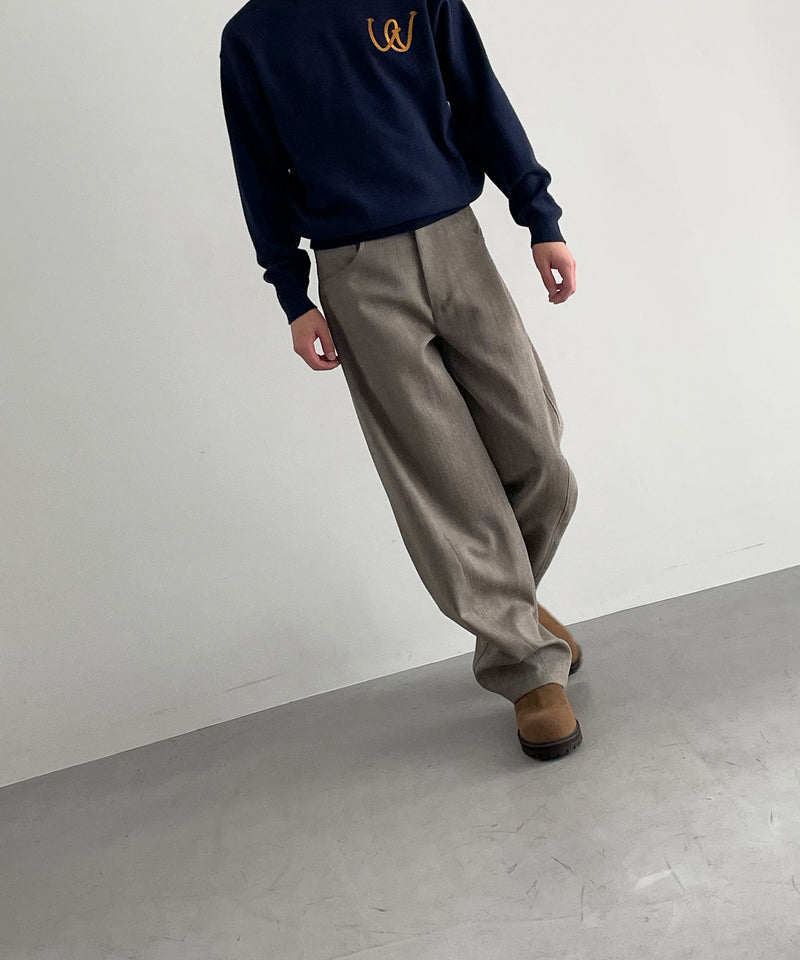 sefr Nasedo twisted trouser "BEIGE MELANGE"