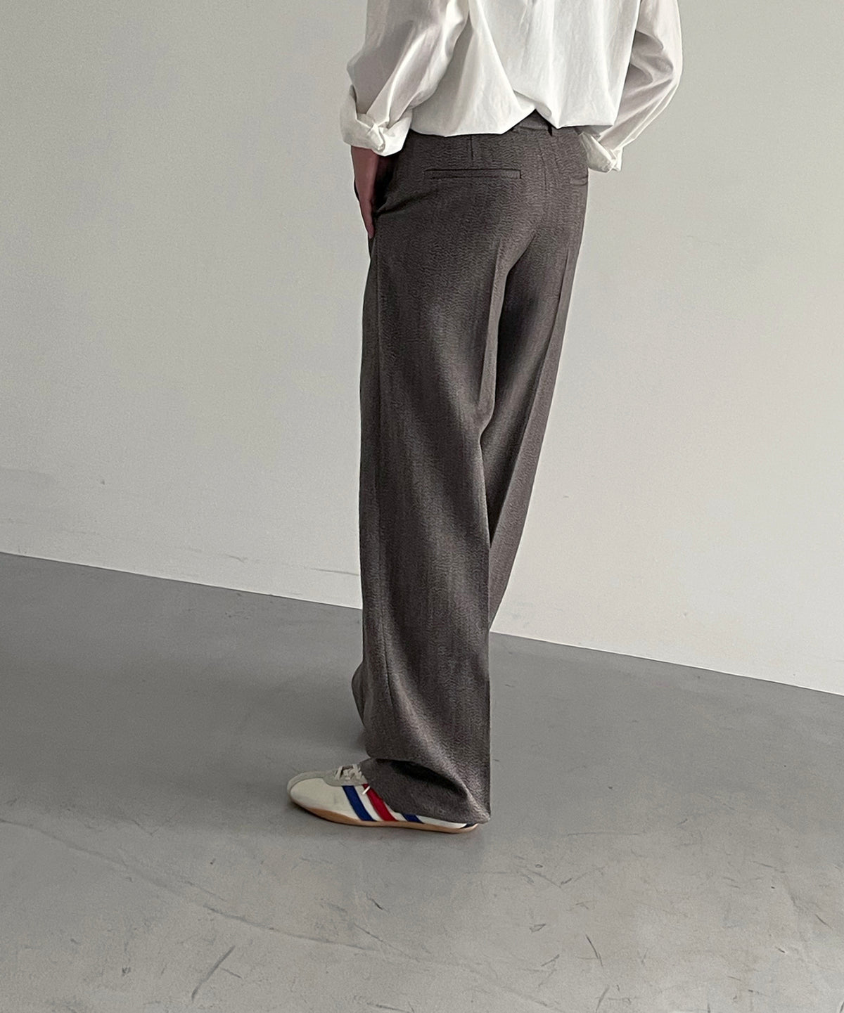 sefr Tailored trouser "DARK BEIGE MELANGE"