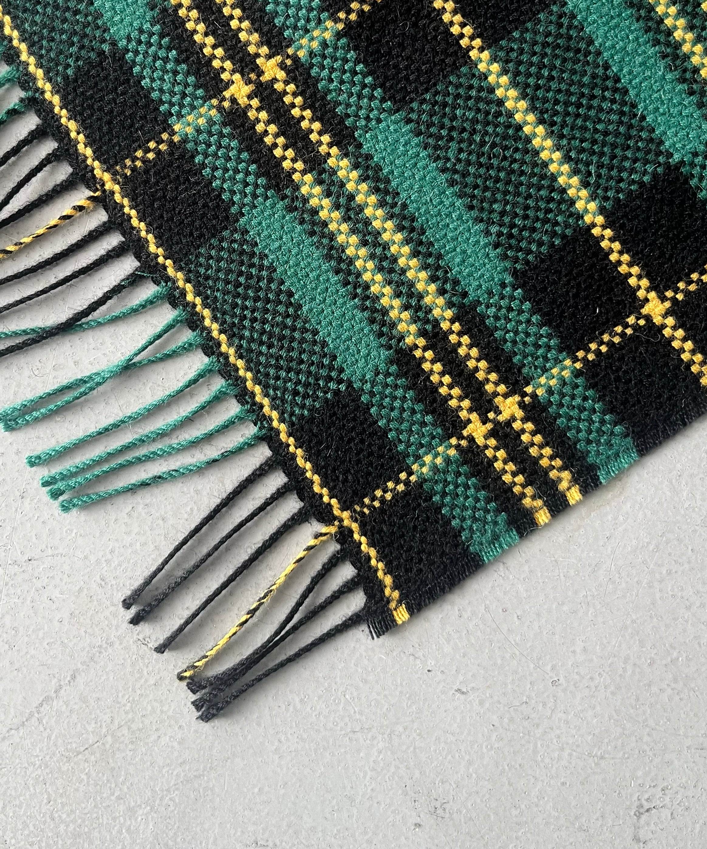 The Inoue Brothers Market check scarf "JAMAICA CHECK"