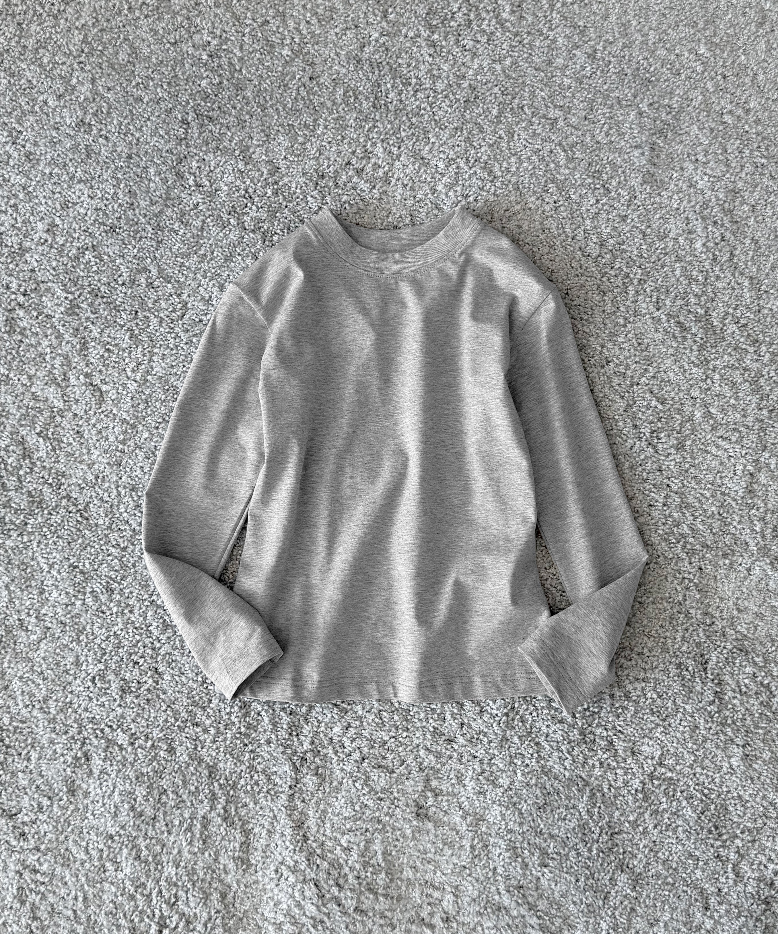 NATASHA ZINKO Draped ls t-shirt "GREY"