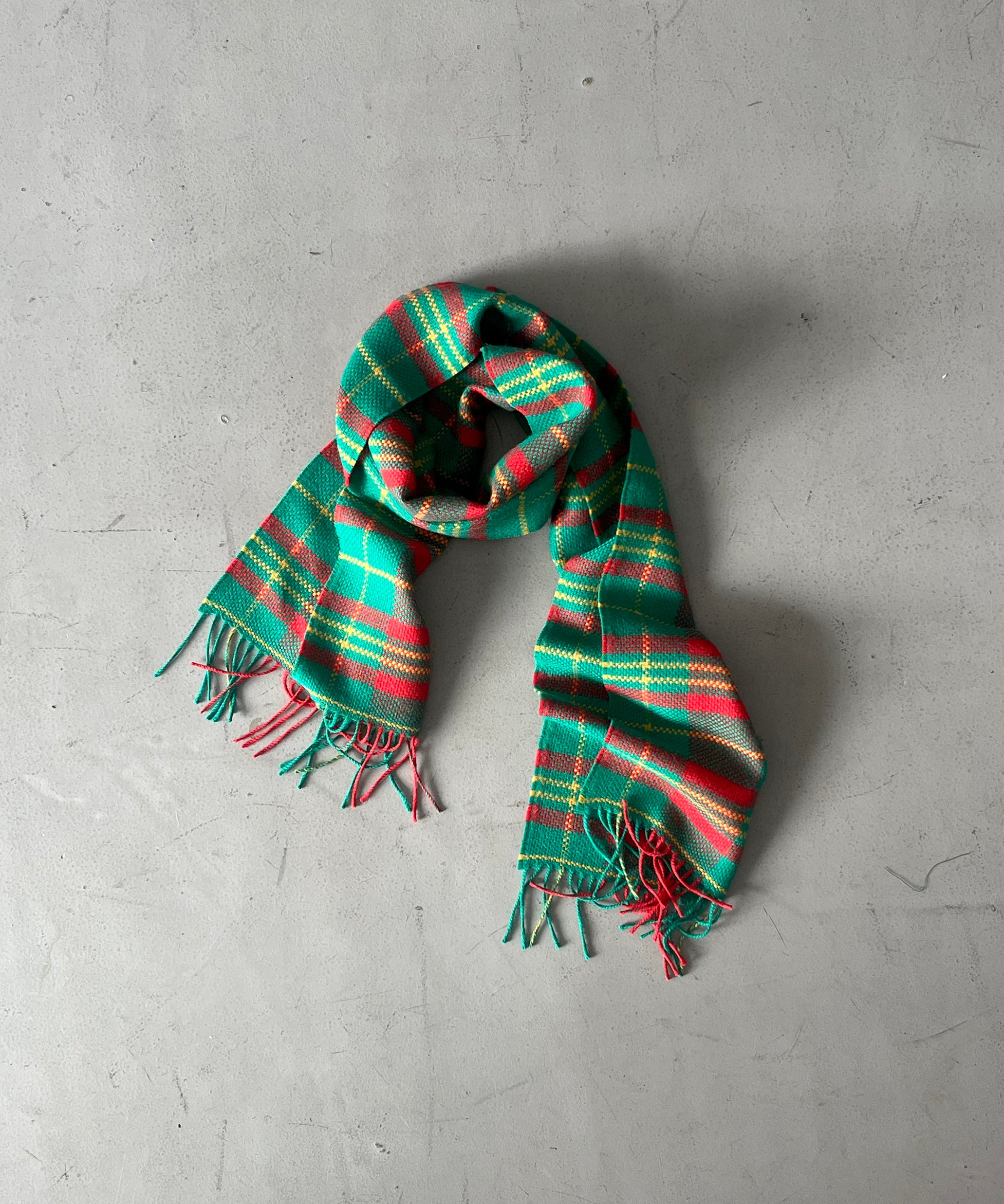 The Inoue Brothers Market check scarf "RASTA CHECK"