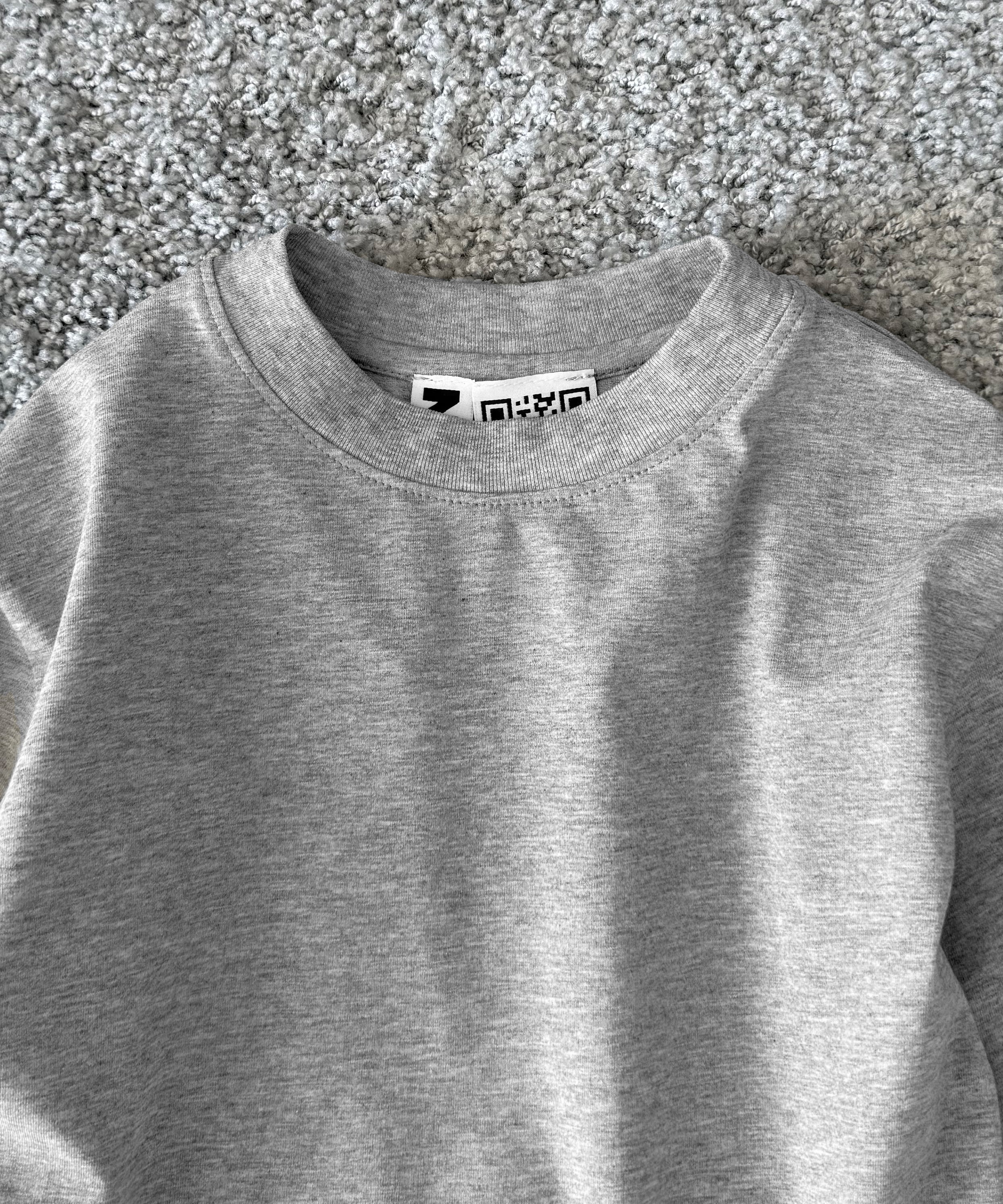 NATASHA ZINKO Draped ls t-shirt "GREY"