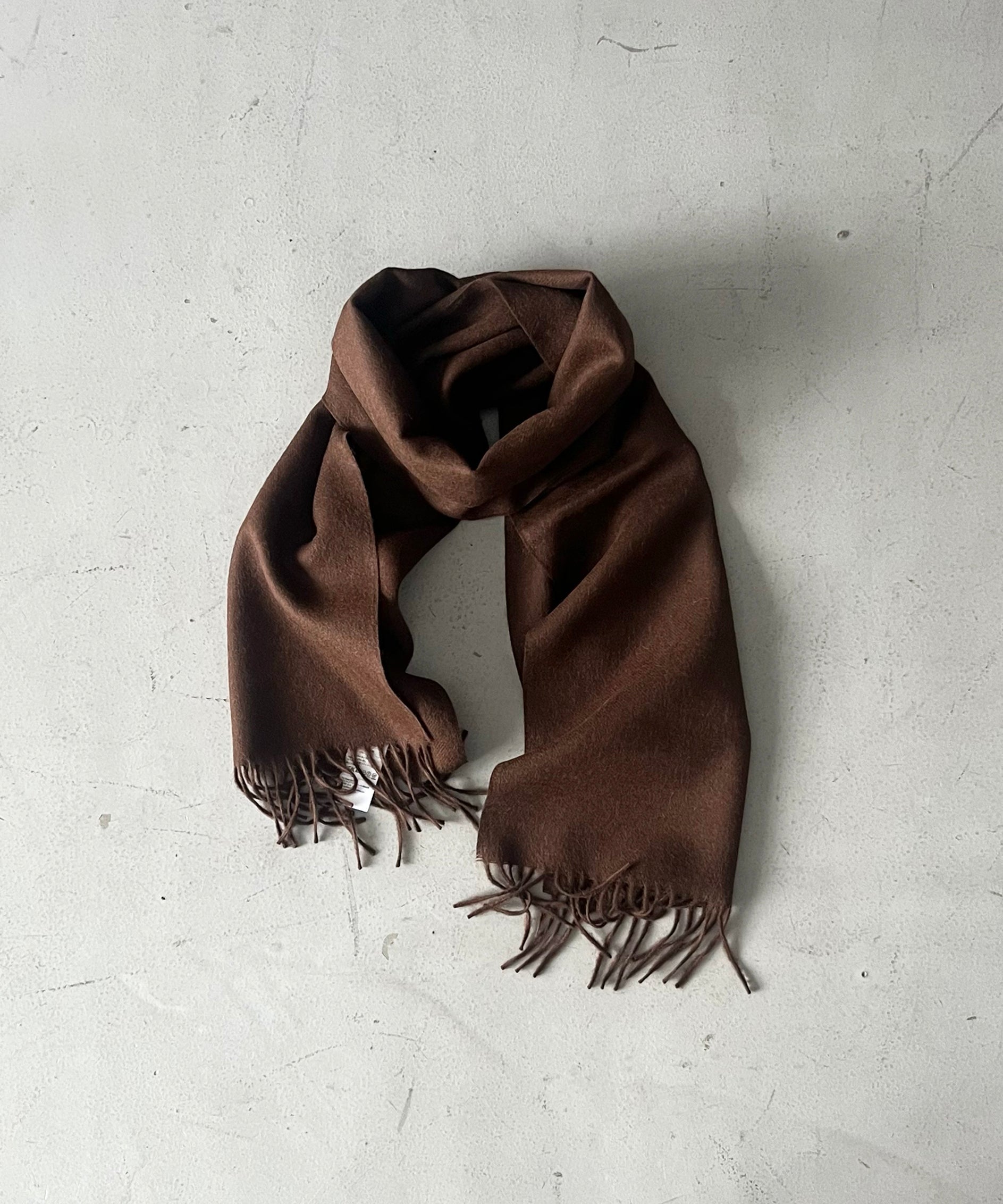 The Inoue Brothers Brushed scarf "ORANGE"