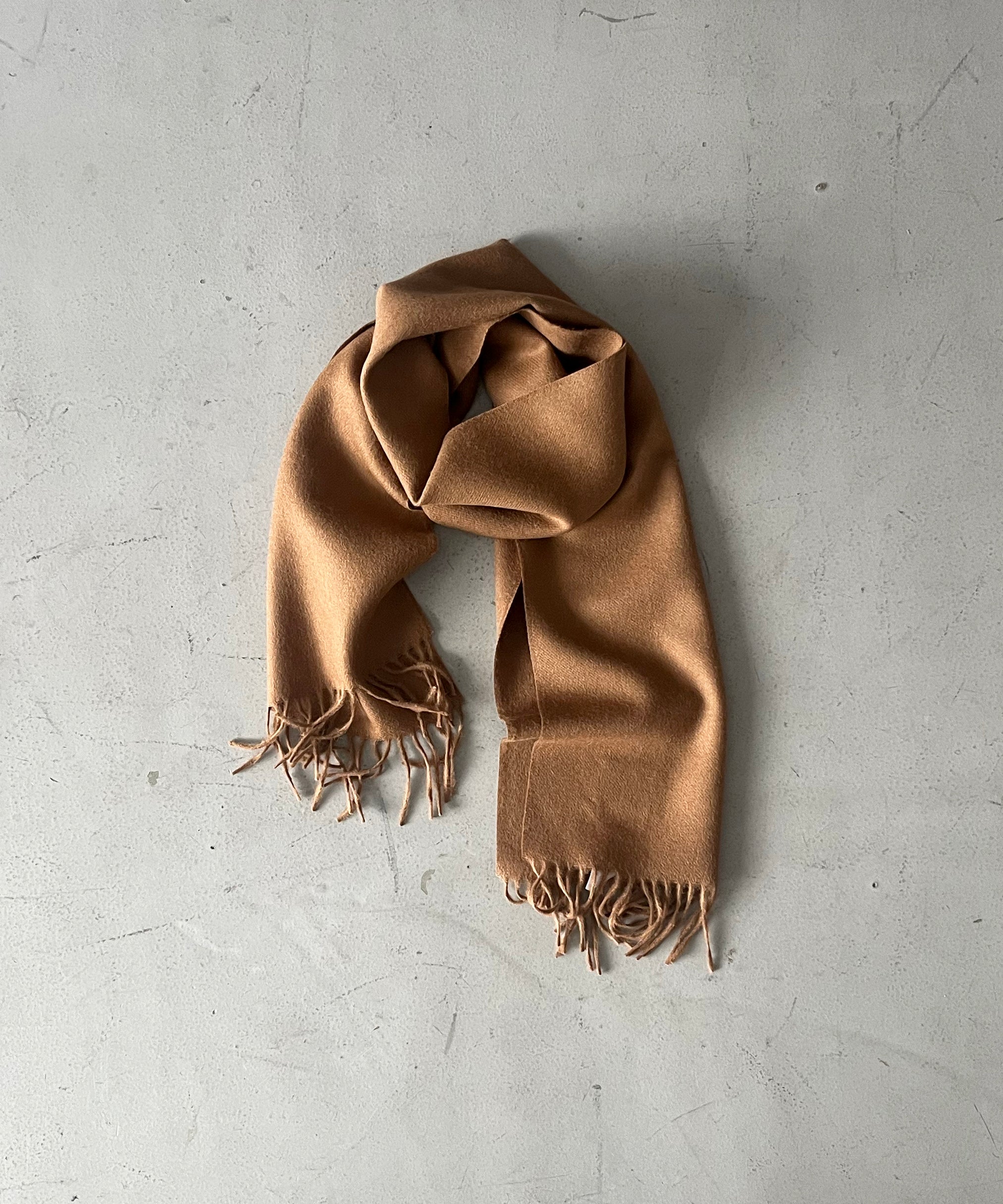 The Inoue Brothers Brushed scarf "ORANGE"