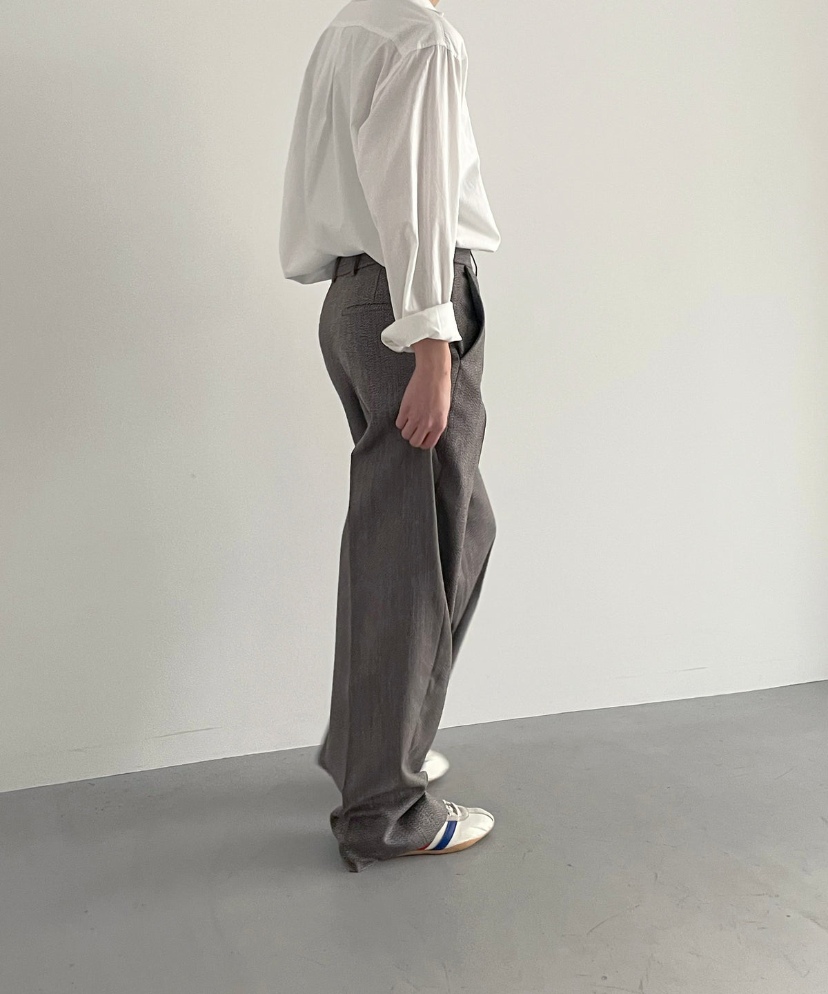 sefr Tailored trouser "DARK BEIGE MELANGE"