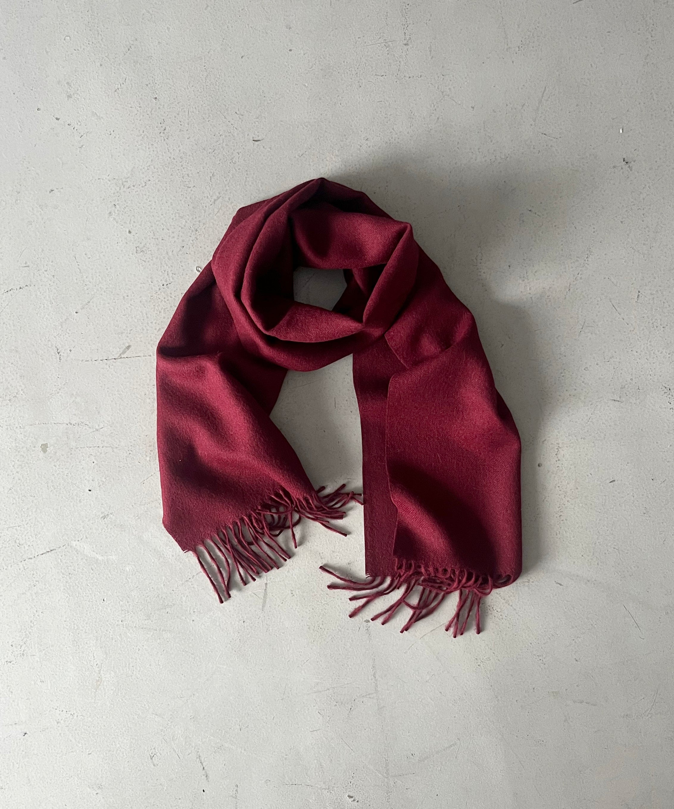 The Inoue Brothers Brushed scarf "NAVY"