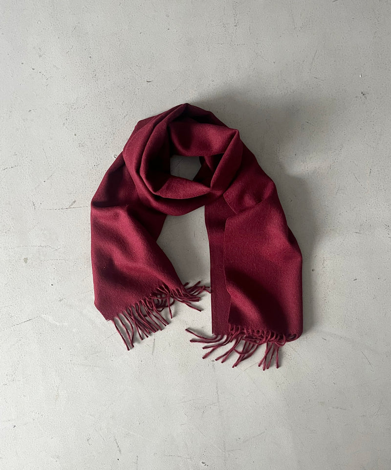 The Inoue Brothers Brushed scarf "BROWN"