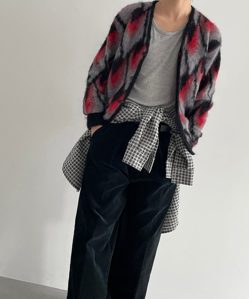 NEEDLES Mohair cardigan - folklore "CAMEL"