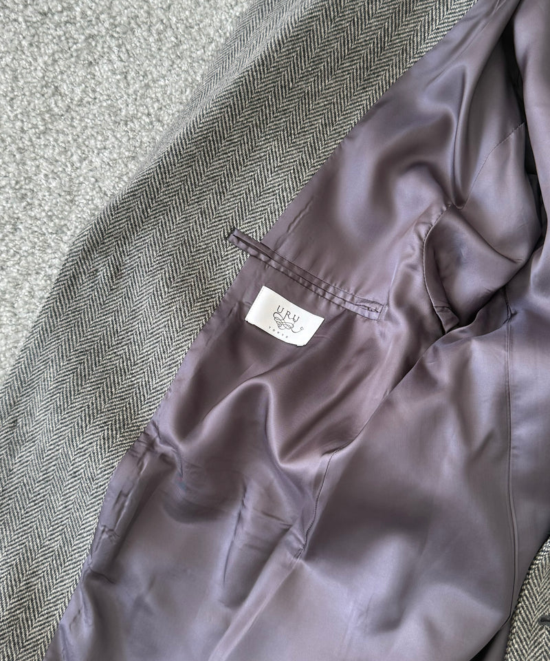 URU Silk napped tweed - over jacket "D.GRAY"