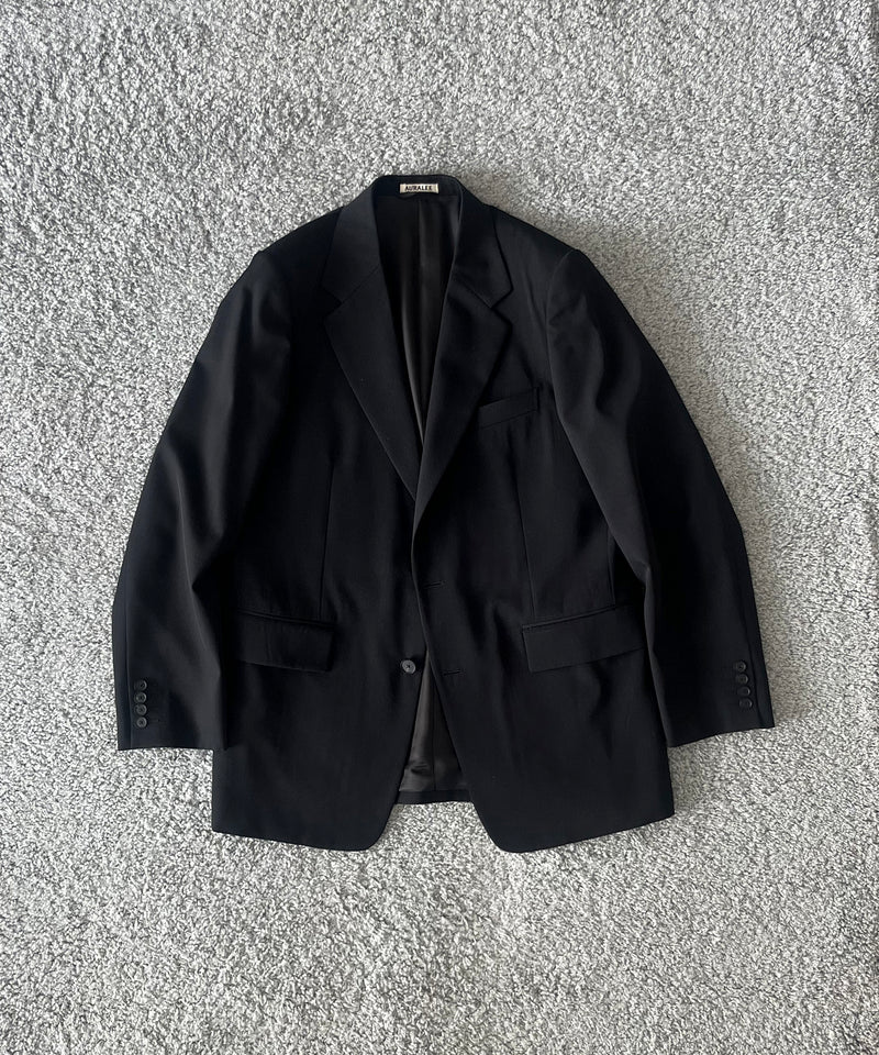 AURALEE Light wool max gabardine jacket "TOP BLACK"