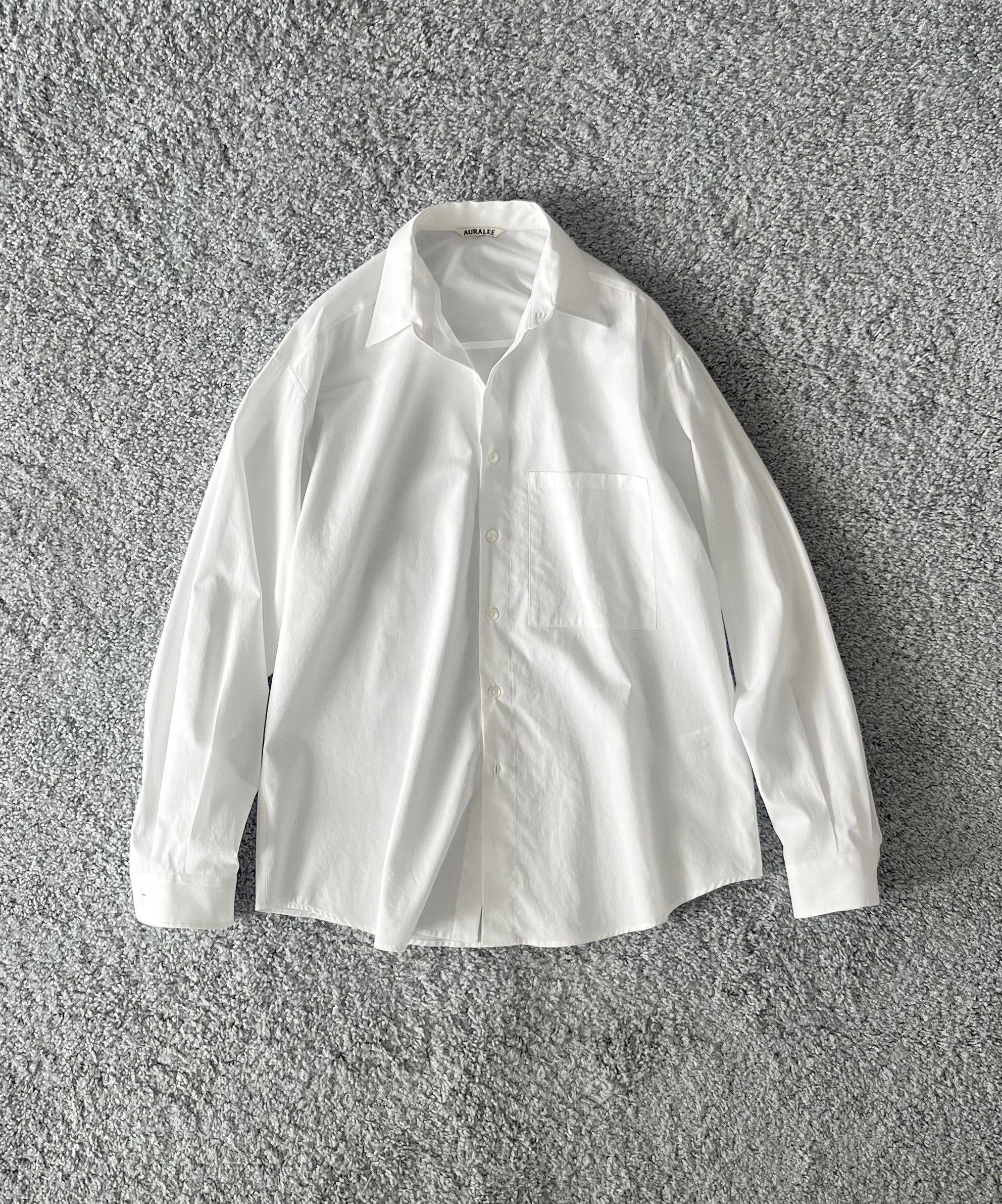 AURALEE【オーラリー】washed finx twill big shirt 