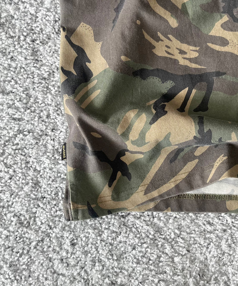 Evisen Skateboardsゑ E logo camo tee "CAMO"