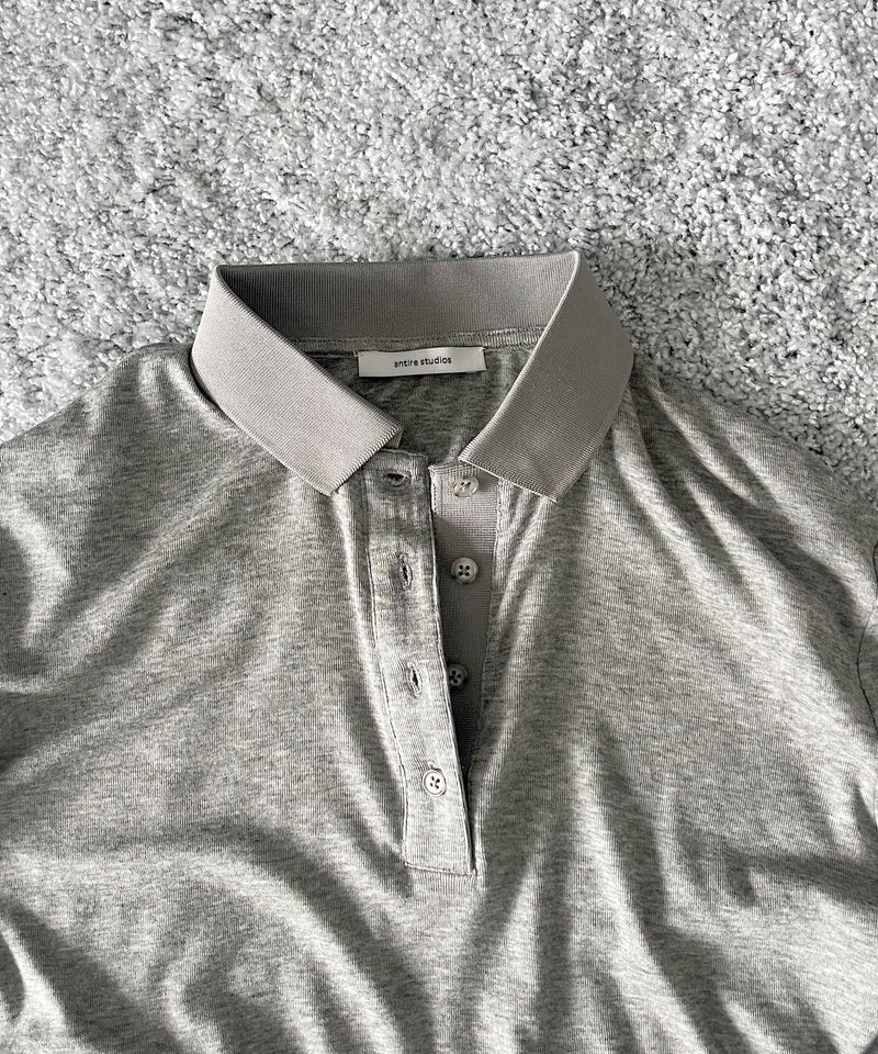 entire studios Ls polo "BLACK"