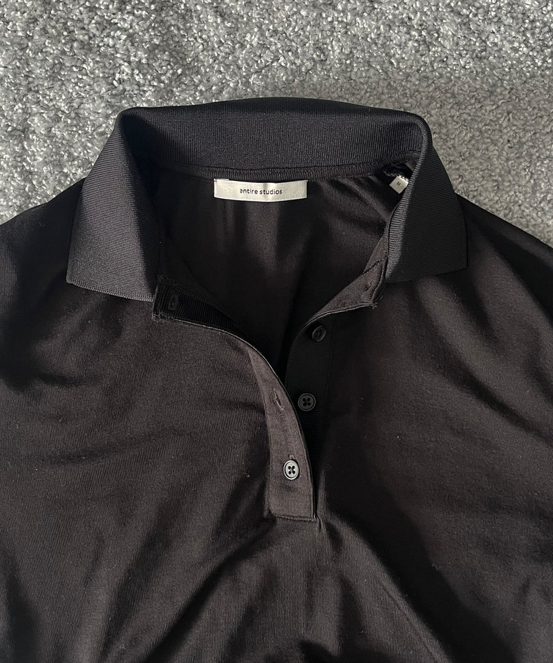 entire studios Ls polo "BLACK"