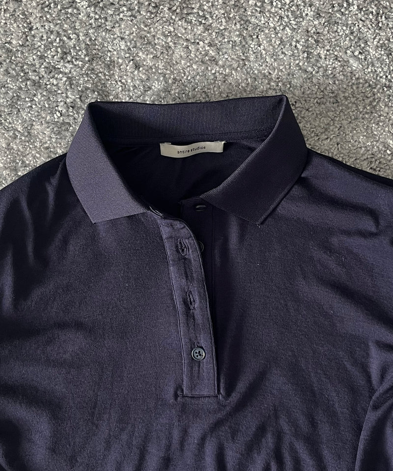 entire studios Ls polo "BLACK"