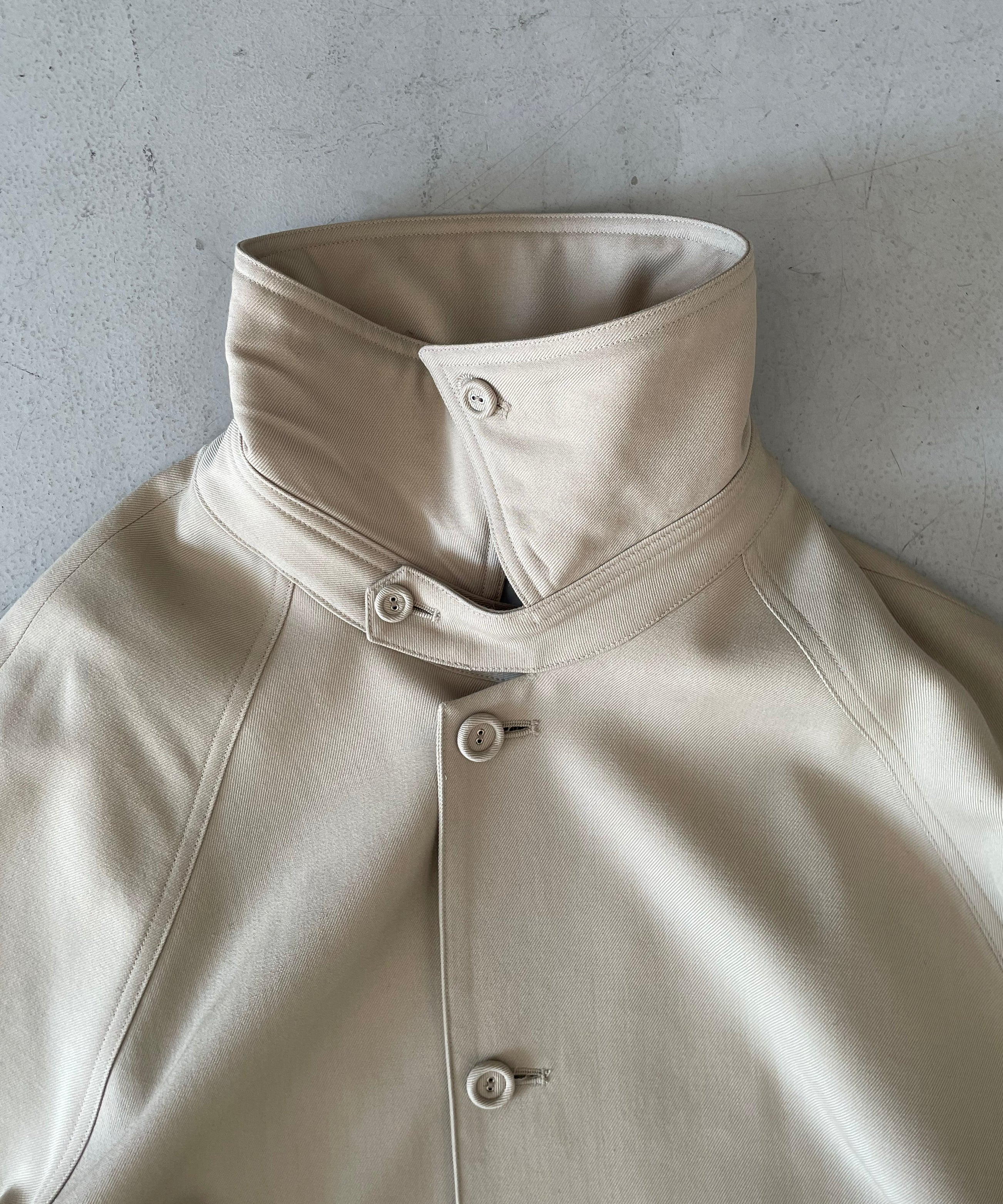 VOAAOV【ヴォアーブ】Wool gabardine soutien collar coat 