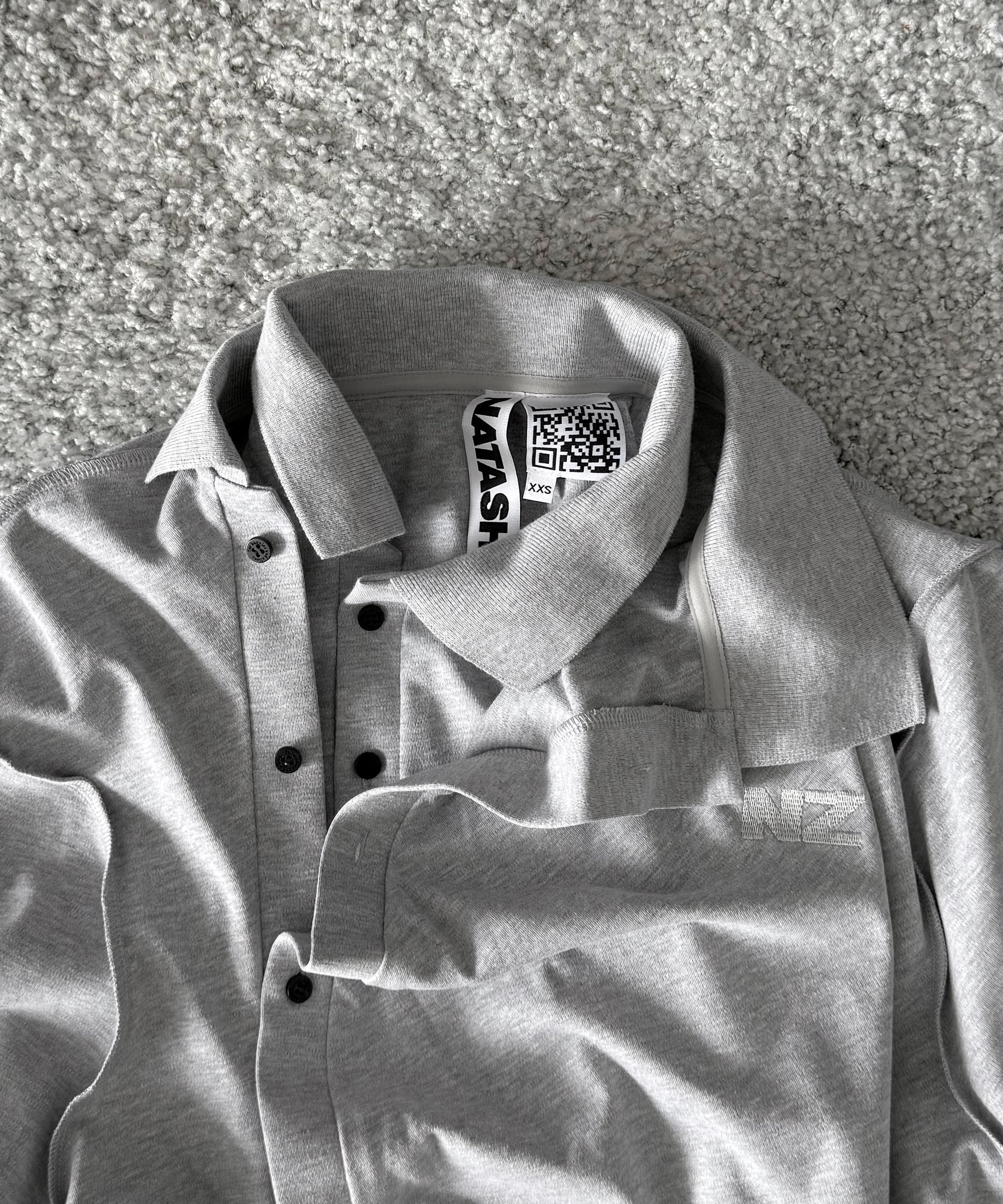 NATASHA ZINKO Double polo "GREY"