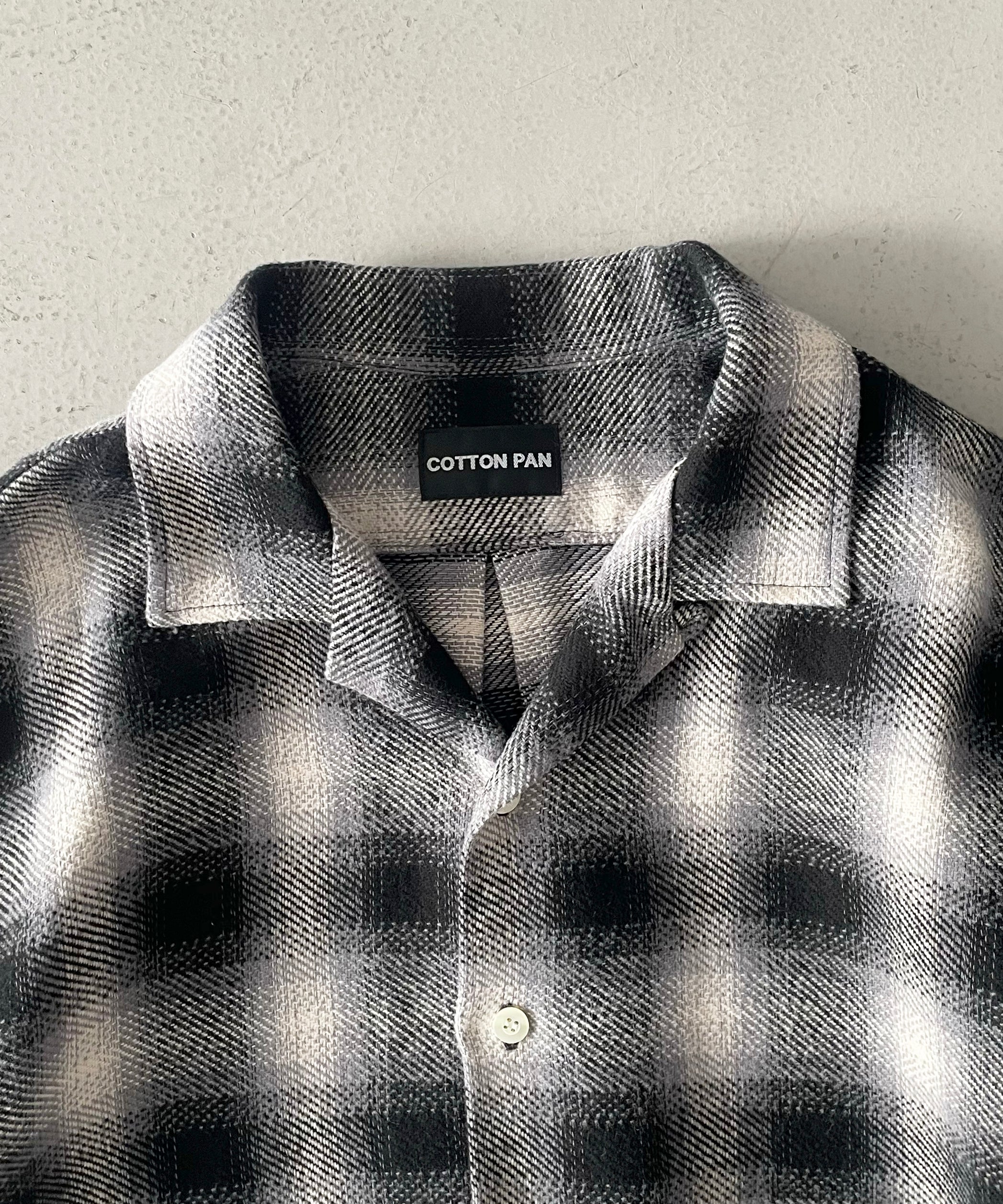 COTTON PAN Venis ネルシャツ "BLACK"