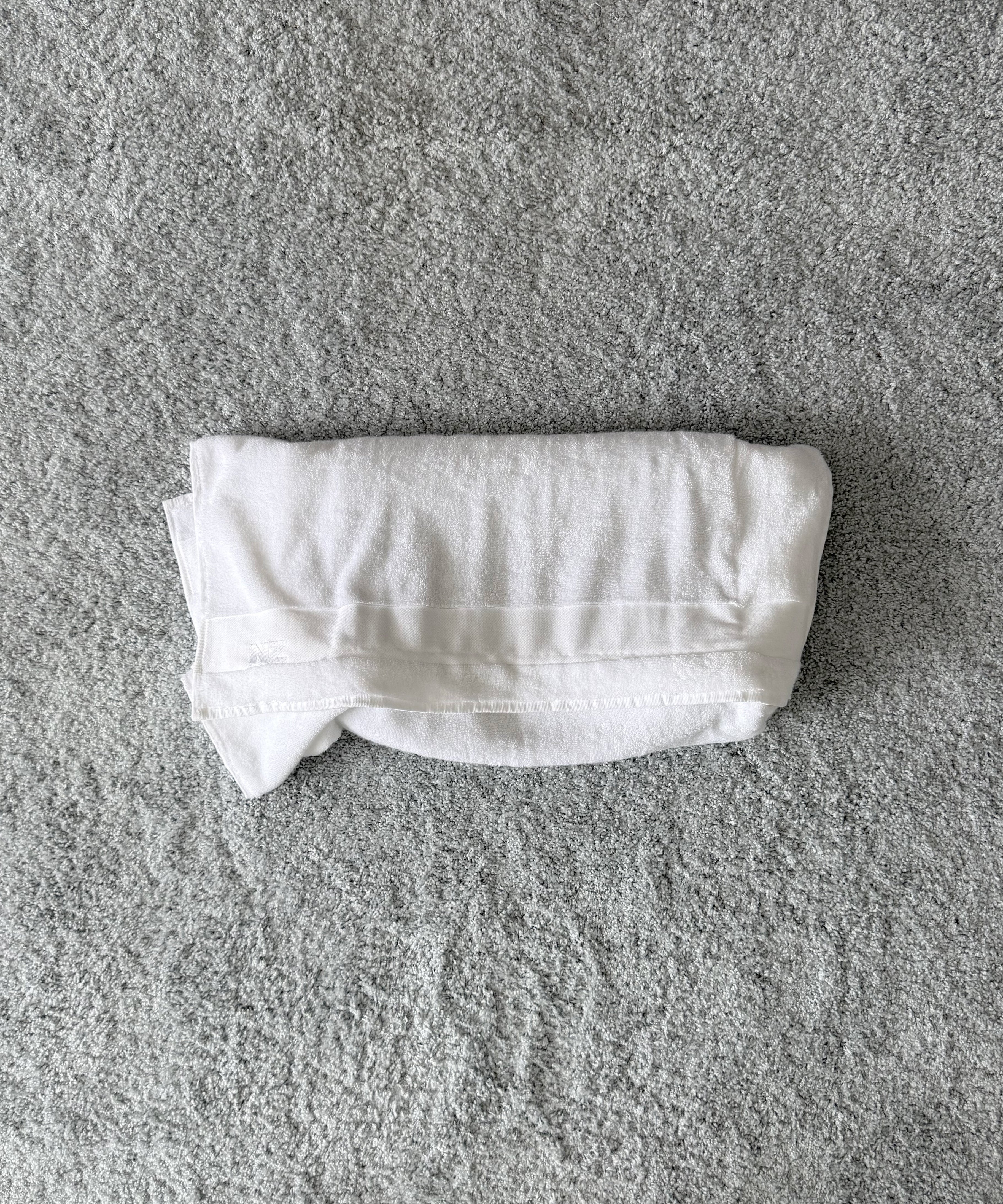 NATASHA ZINKO Large terry bag "WHITE"