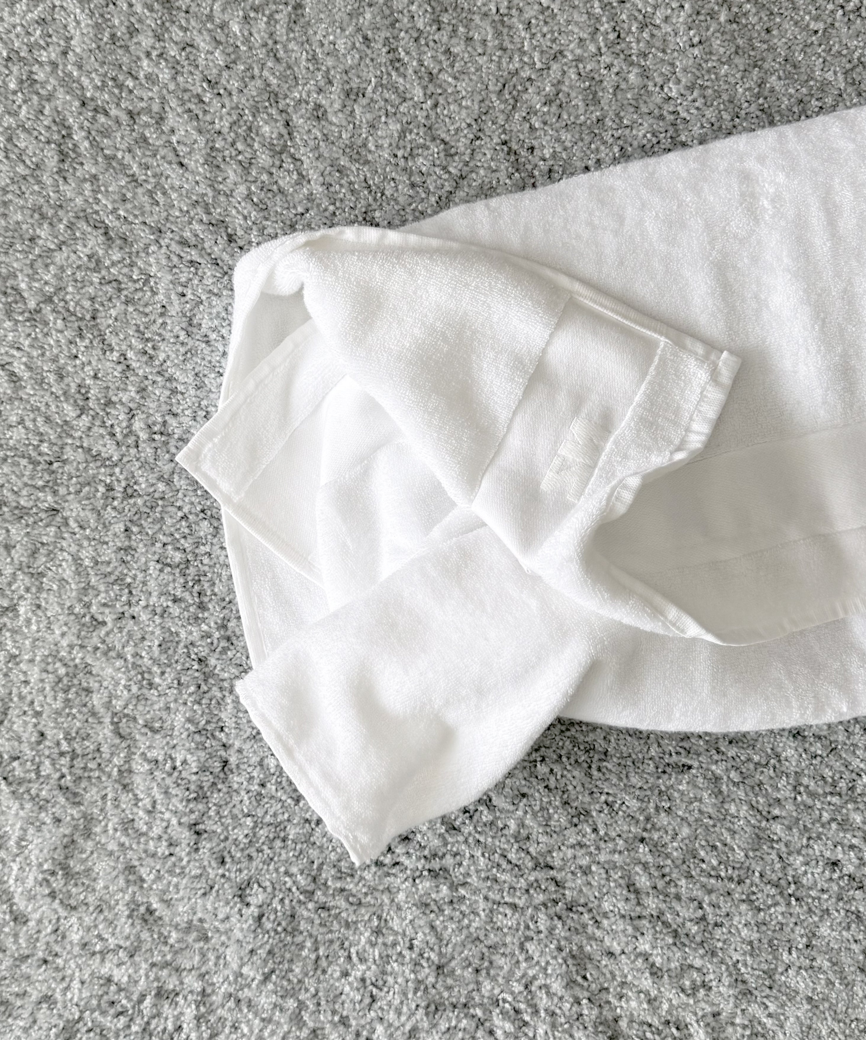 NATASHA ZINKO Large terry bag "WHITE"