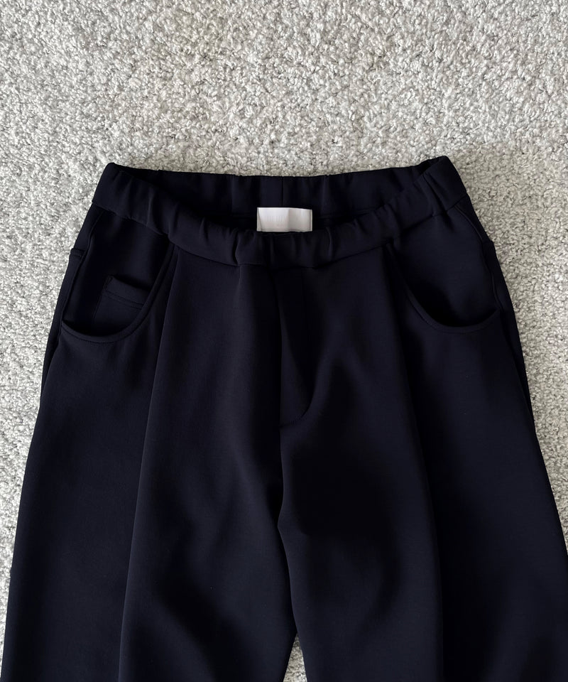 【EXCLUSIVE】NEONSIGN Wide tech slacks "SOLID NAVY"