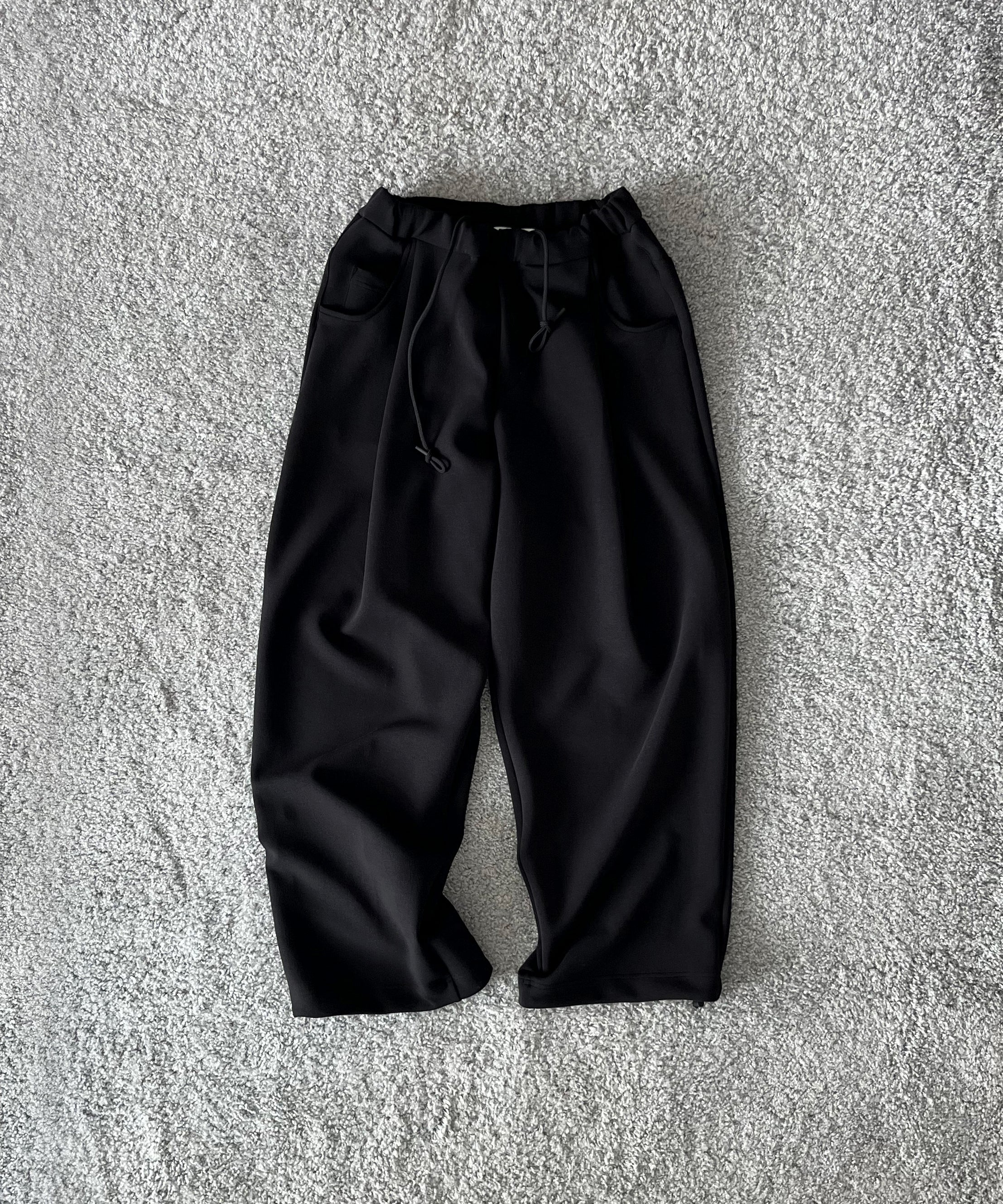 [EXCLUSIVE] NEONSIGN Wide Tech Slacks "TOP BLACK"