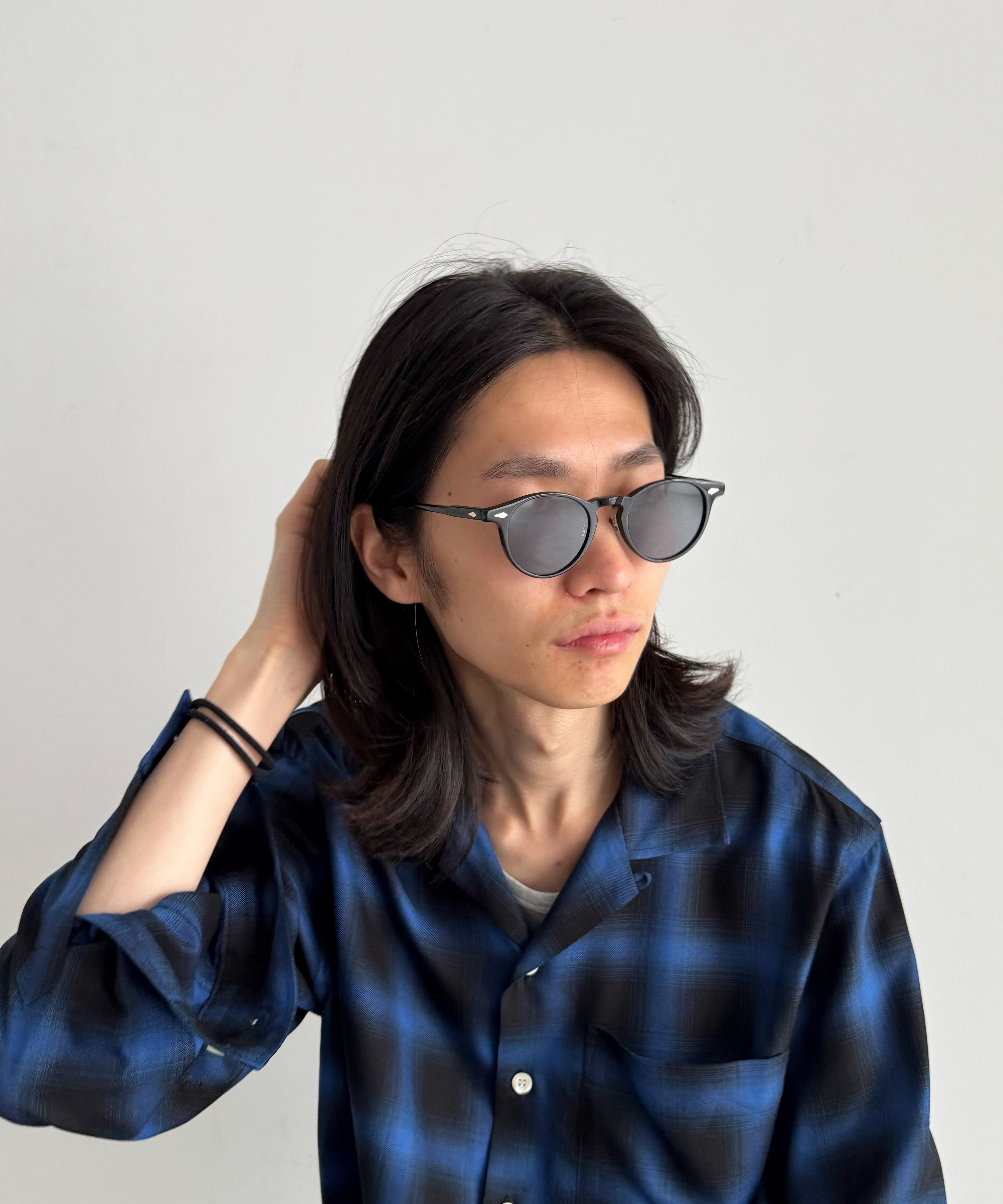 NOCHINO OPTICAL "Tsukiyomi" "#4 GLOSS BLACK × DARK GREY"