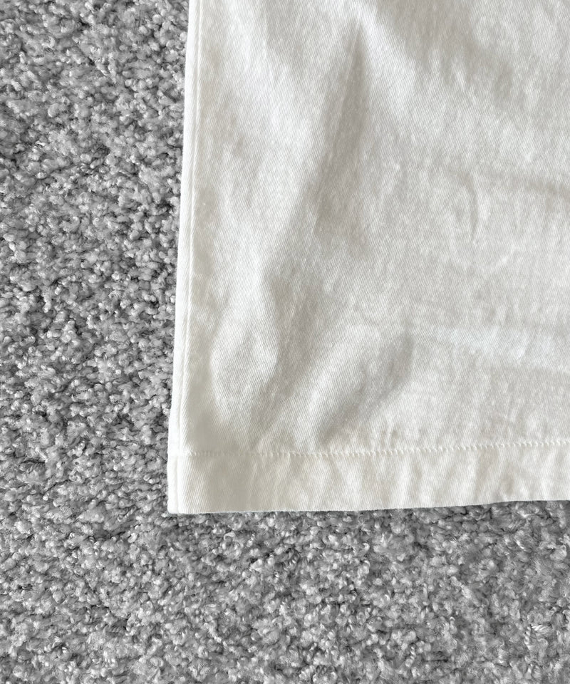 UNUSED Us2592 long-sleeve henry neck t-shirt "WHITE"