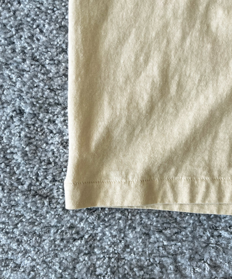 UNUSED Us2592 long-sleeve henry neck t-shirt "ECRU"