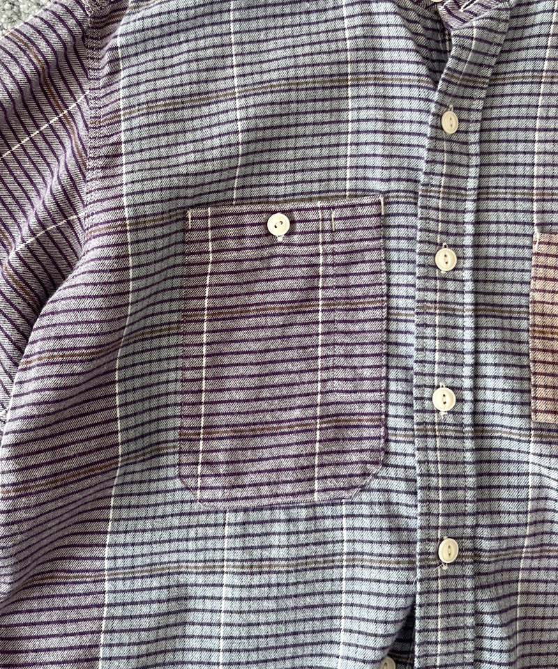 Engineered Garments Work shirt - color blook check "MULTI COLOR"