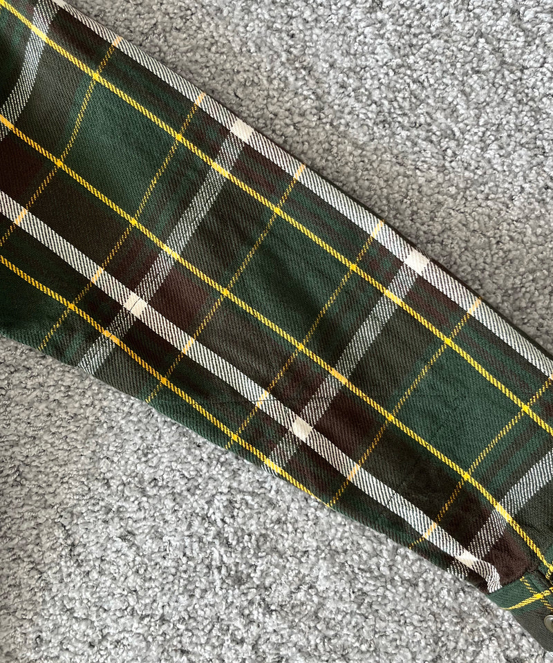 Engineered Garments Work shirt - ctn heavy twill plaid "OLIVE/BROWN"