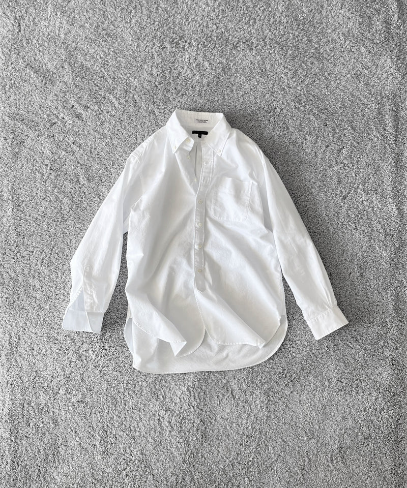Engineered Garments 19 Century bd shirt - cotton oxford "WHITE"