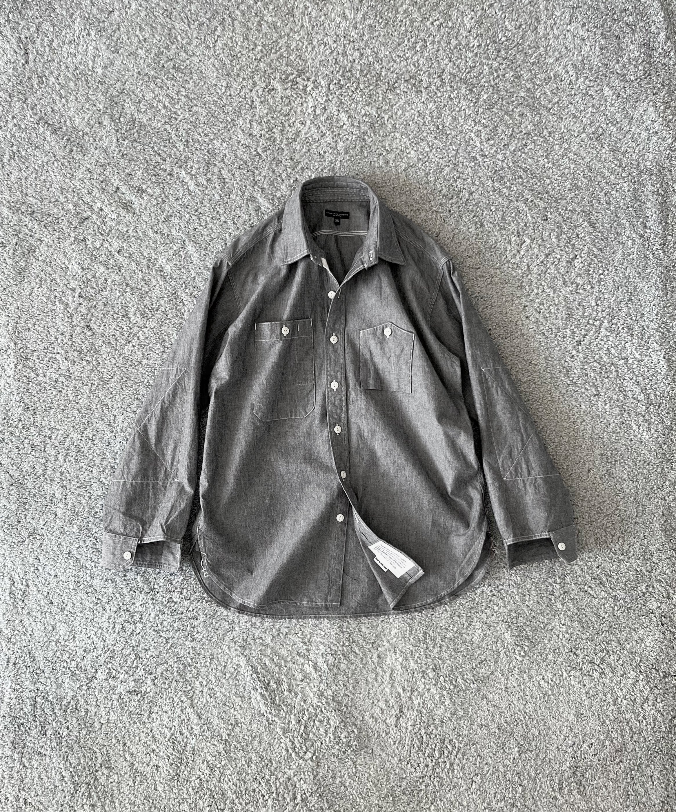 ENGINEERED GARMENTS Work shirt - cotton chambray "GRAY"