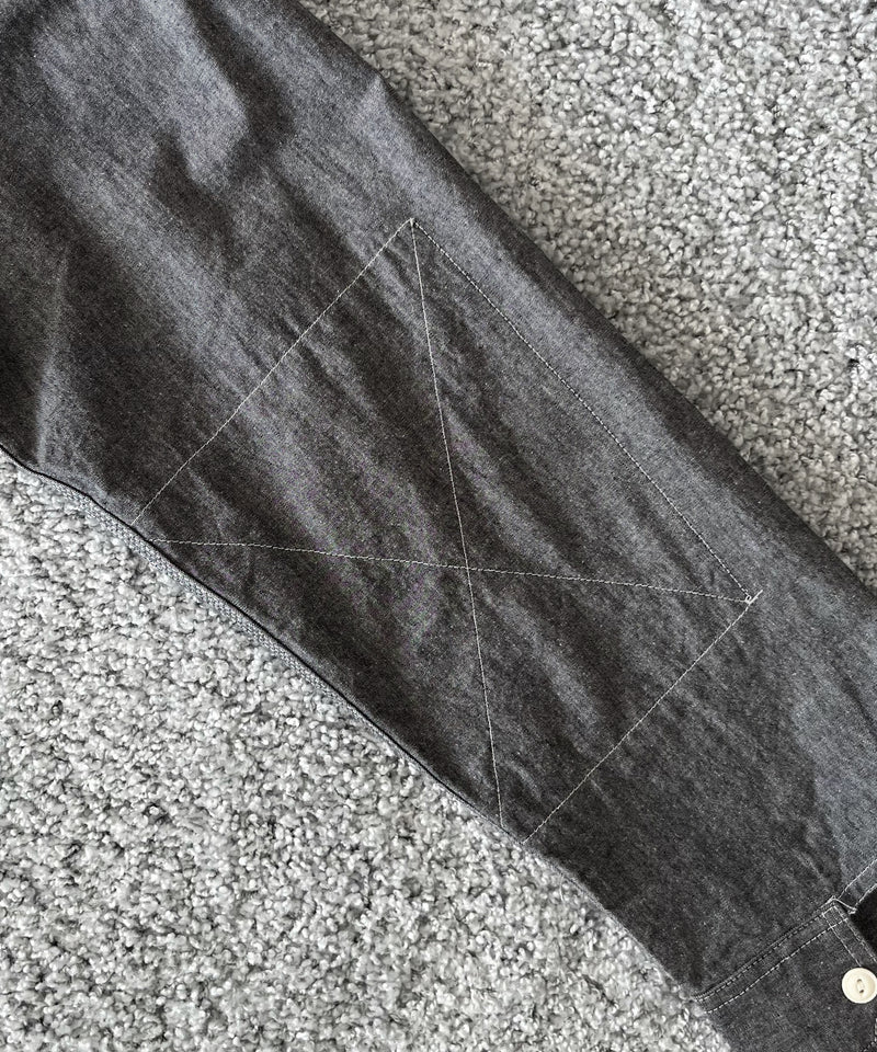 Engineered Garments Work shirt - cotton chambray "GRAY"