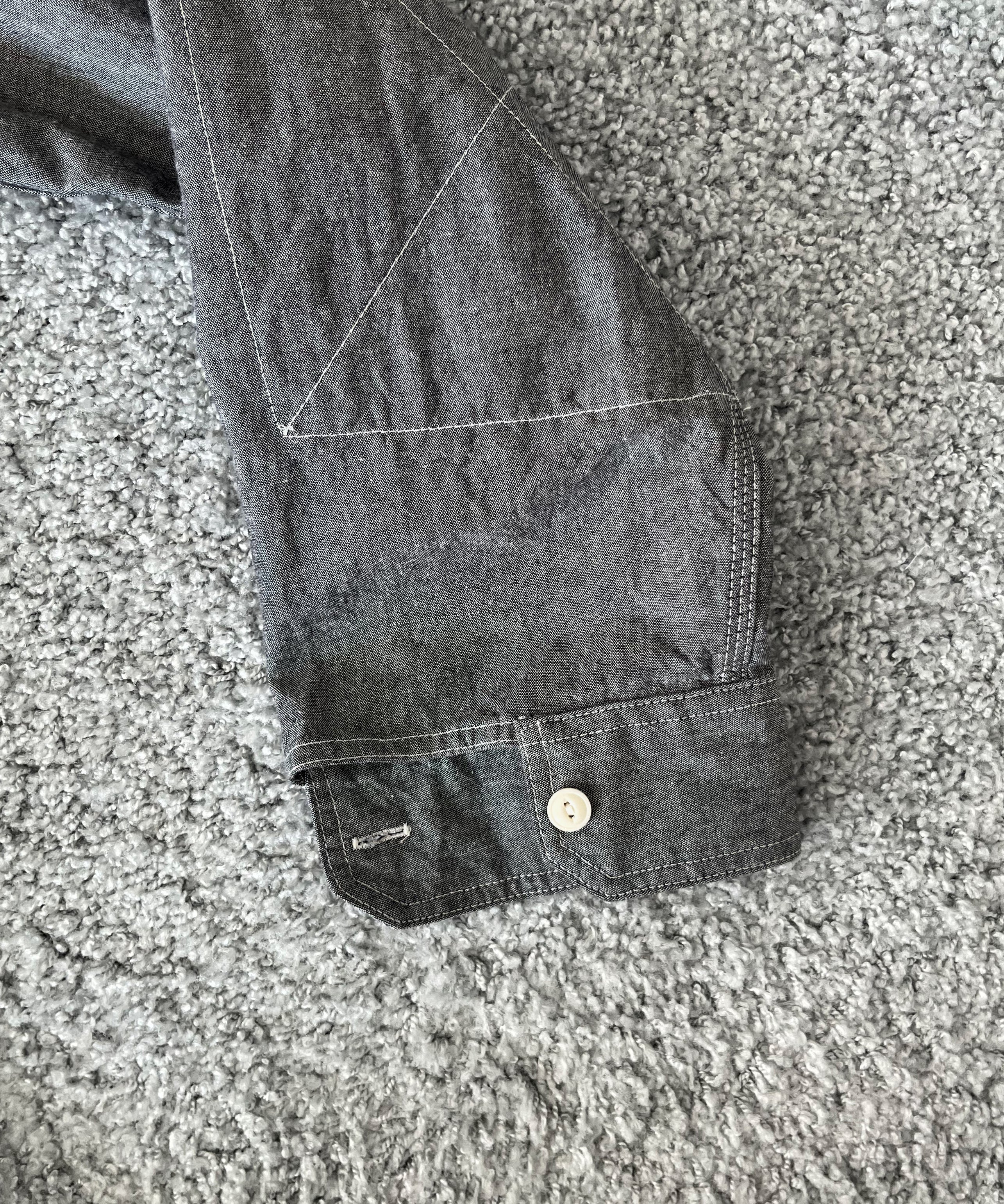 ENGINEERED GARMENTS Work shirt - cotton chambray "GRAY"