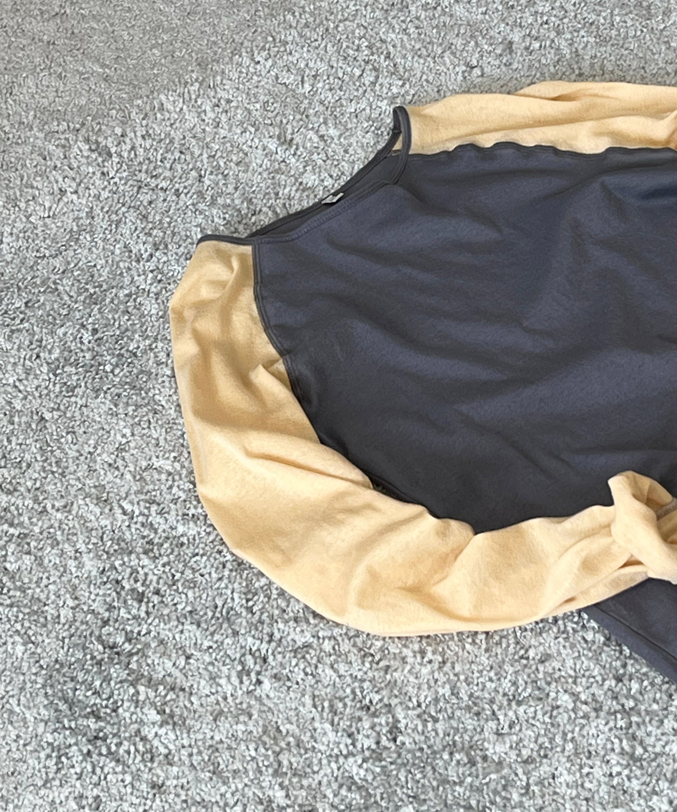 Baserange Gene long sleeve tee "AMBERBLUE/BEIGE"