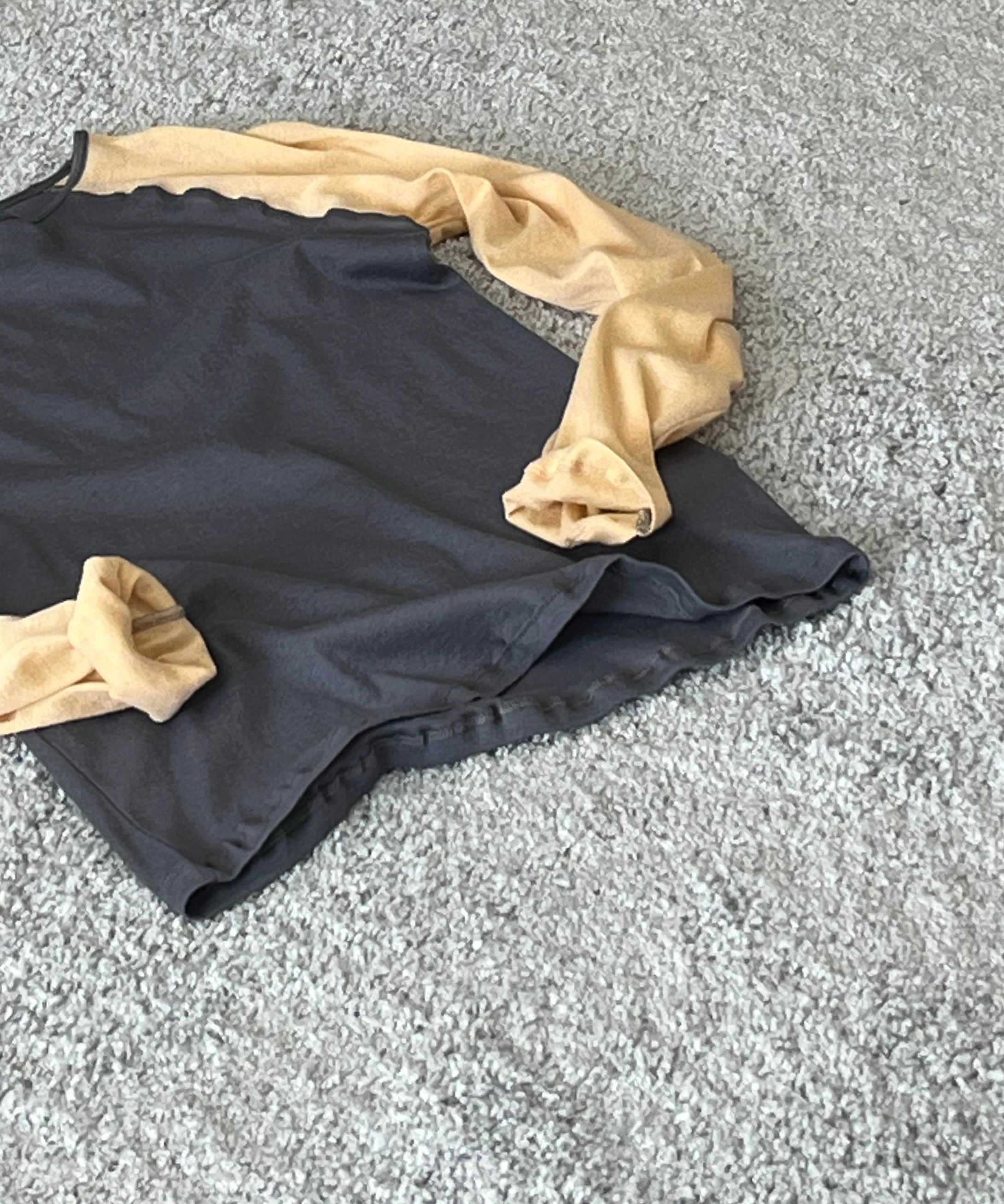 Baserange Gene long sleeve tee "AMBERBLUE/BEIGE"