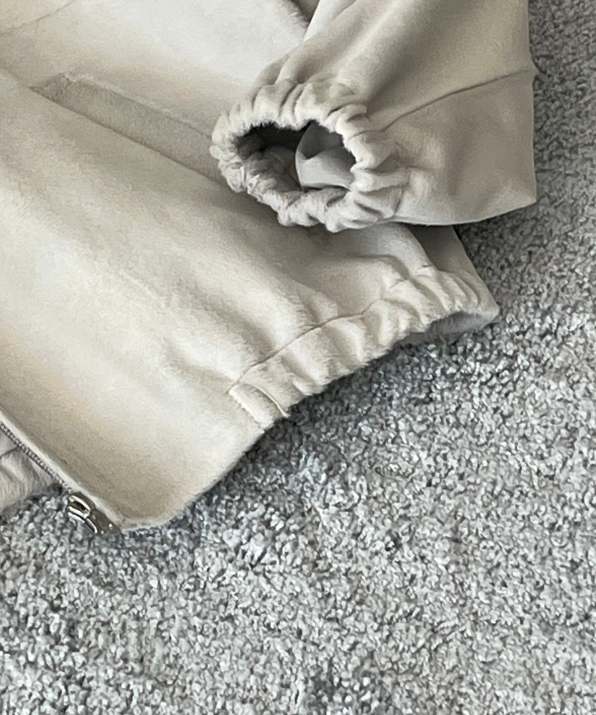 AURALEE Calf hair zip blouson "IVORY WHITE"