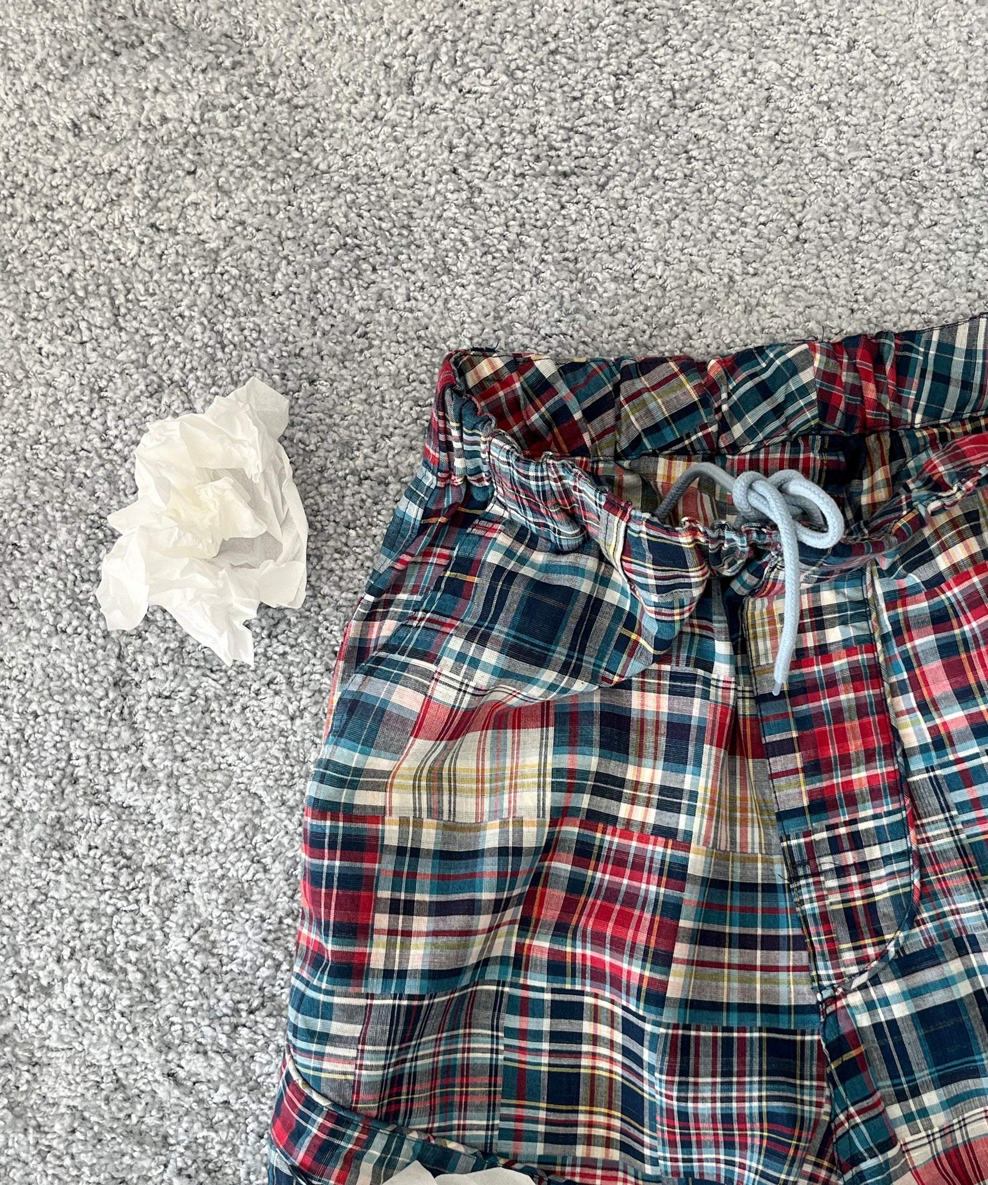 PHINGERIN Piped flight pants "B:BLUE×RED"