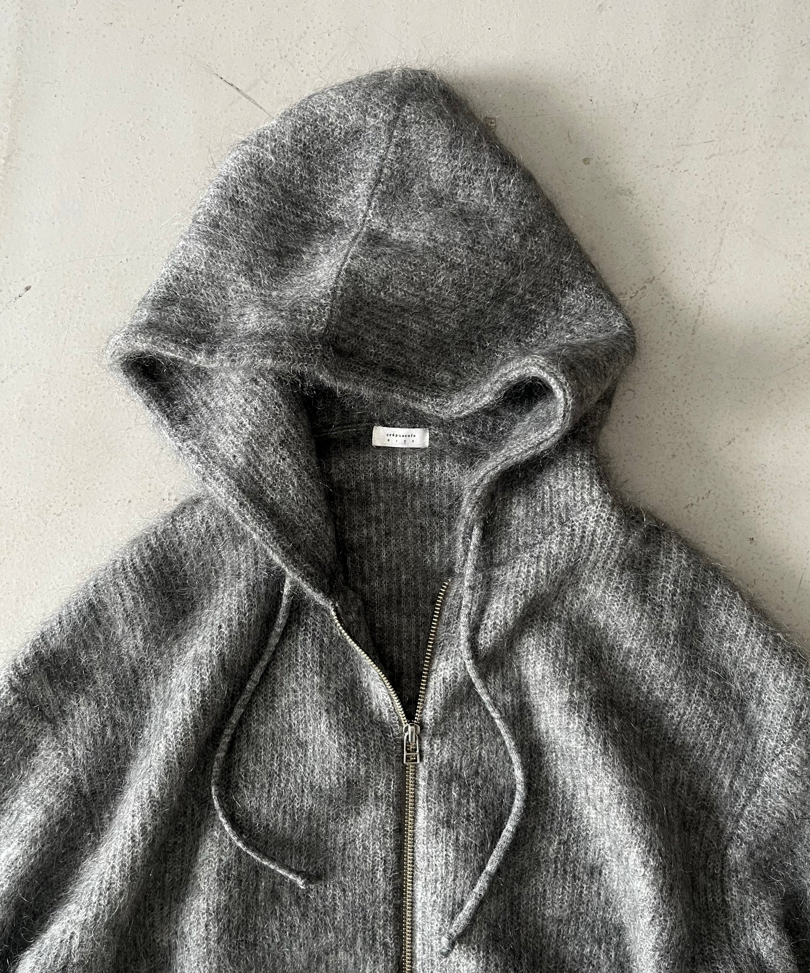 【EXCLUSIVE】crepuscule Mohair zip parka "M.GRAY"