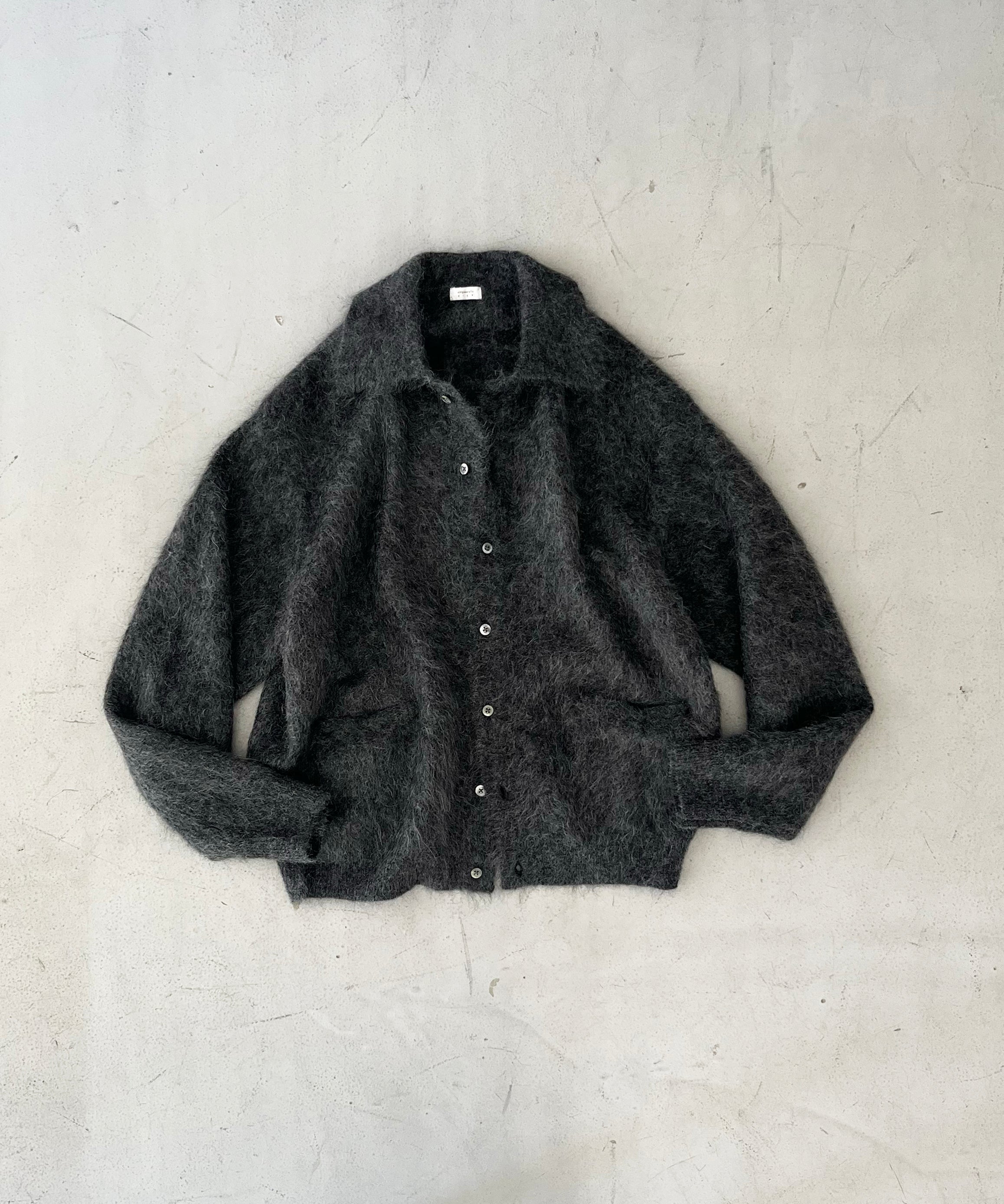 EXCLUSIVE】crepuscule【クレプスキュール】Mohair polo cardigan 