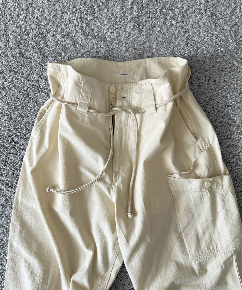 【EXCLUSIVE】WHOWHAT Origami pocket cargo pants "IVORY"