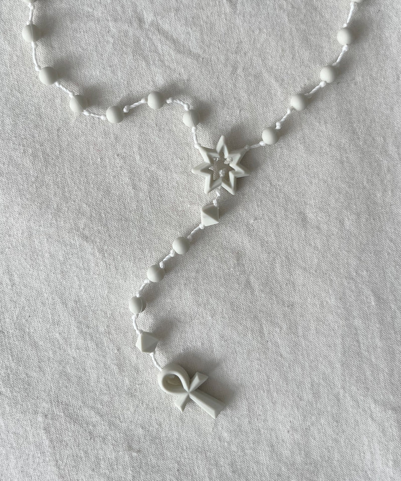 FAF(FAKE AS FLOWERS) Akhara necklace "MILK"